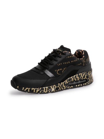 Air Cushion Sneaker mit Print-Design black
