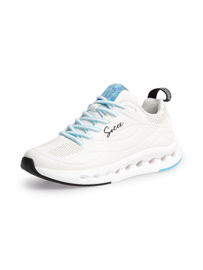 Sneaker mit Linienprägung white