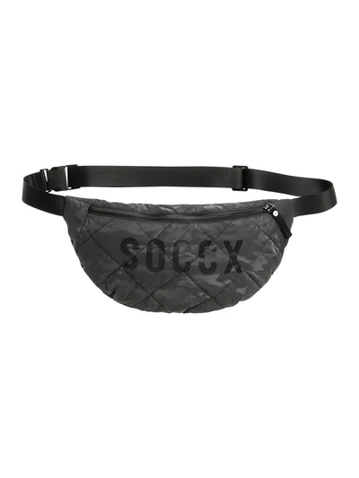Gesteppte Umhängetasche Camouflage mit Logo grey