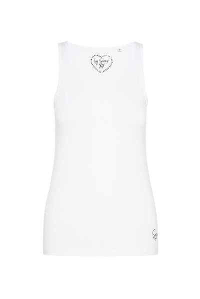 Basic Top mit Mini Logo Print opticwhite