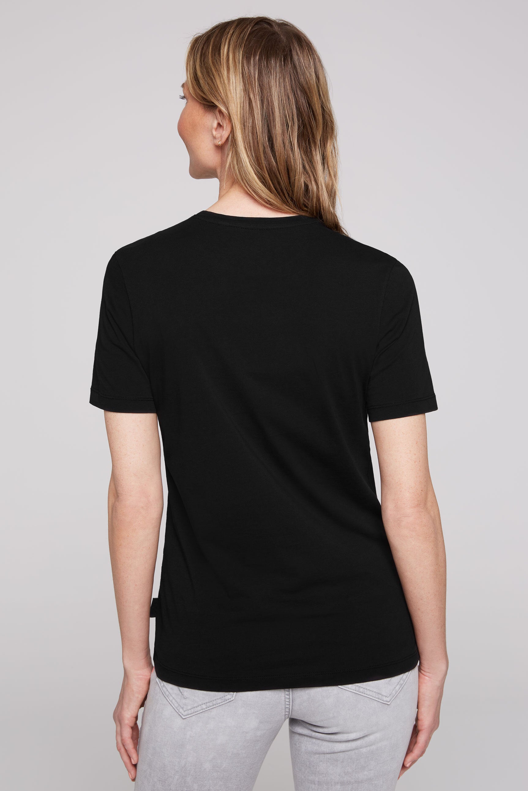 Basic T-Shirt z okrągłym dekoltem