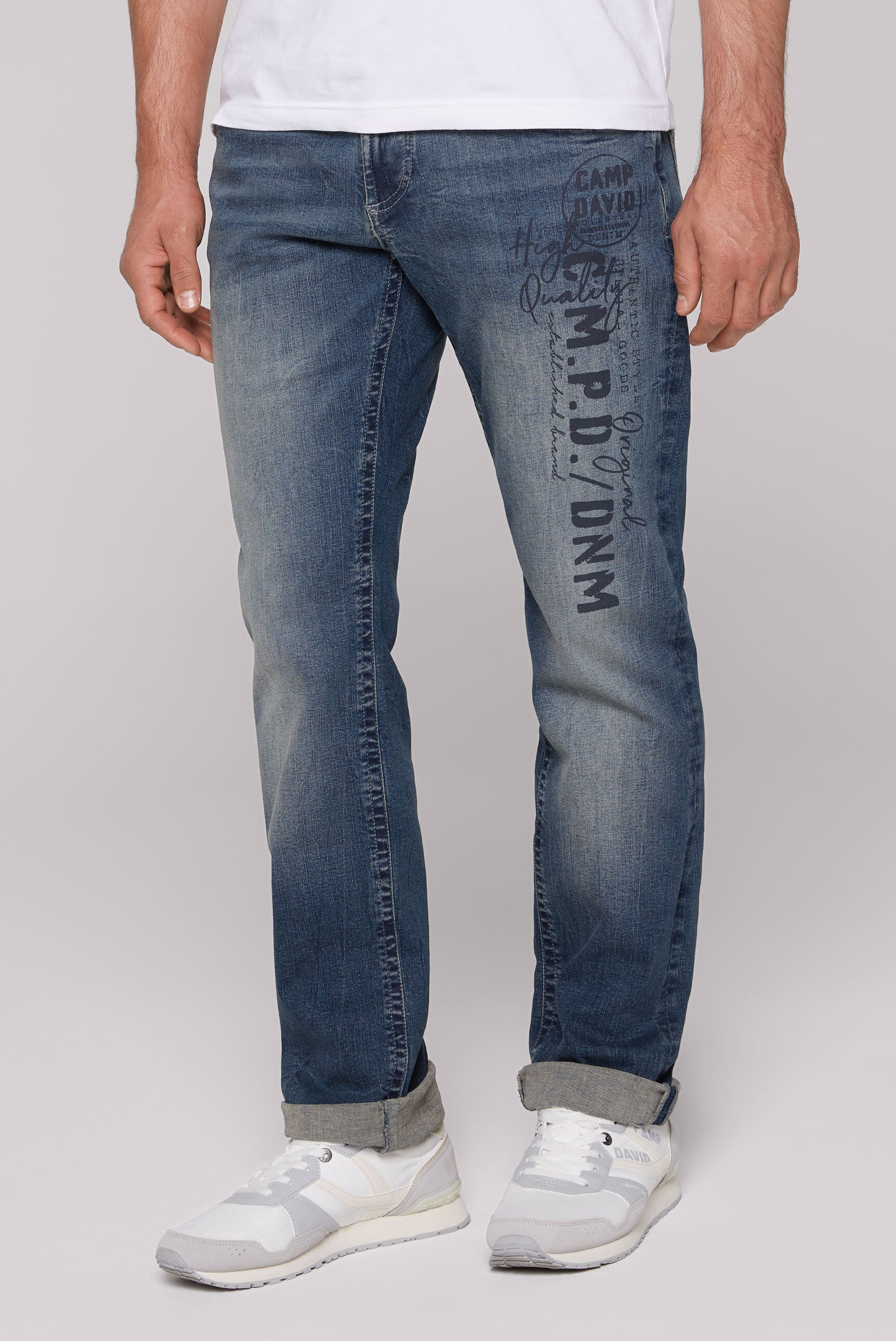 Jeans NI:CO Regular Fit dark blue printed - 2