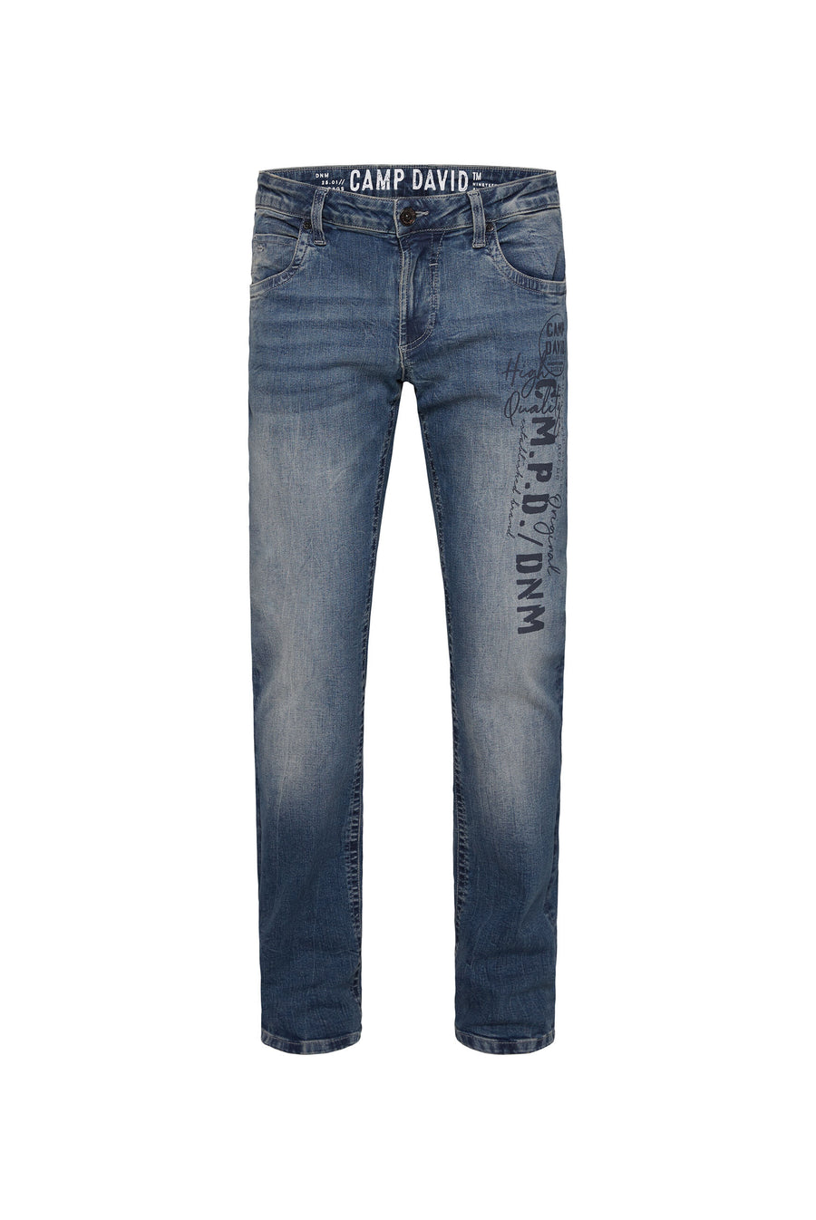 Jeans NI:CO Regular Fit dark blue printed