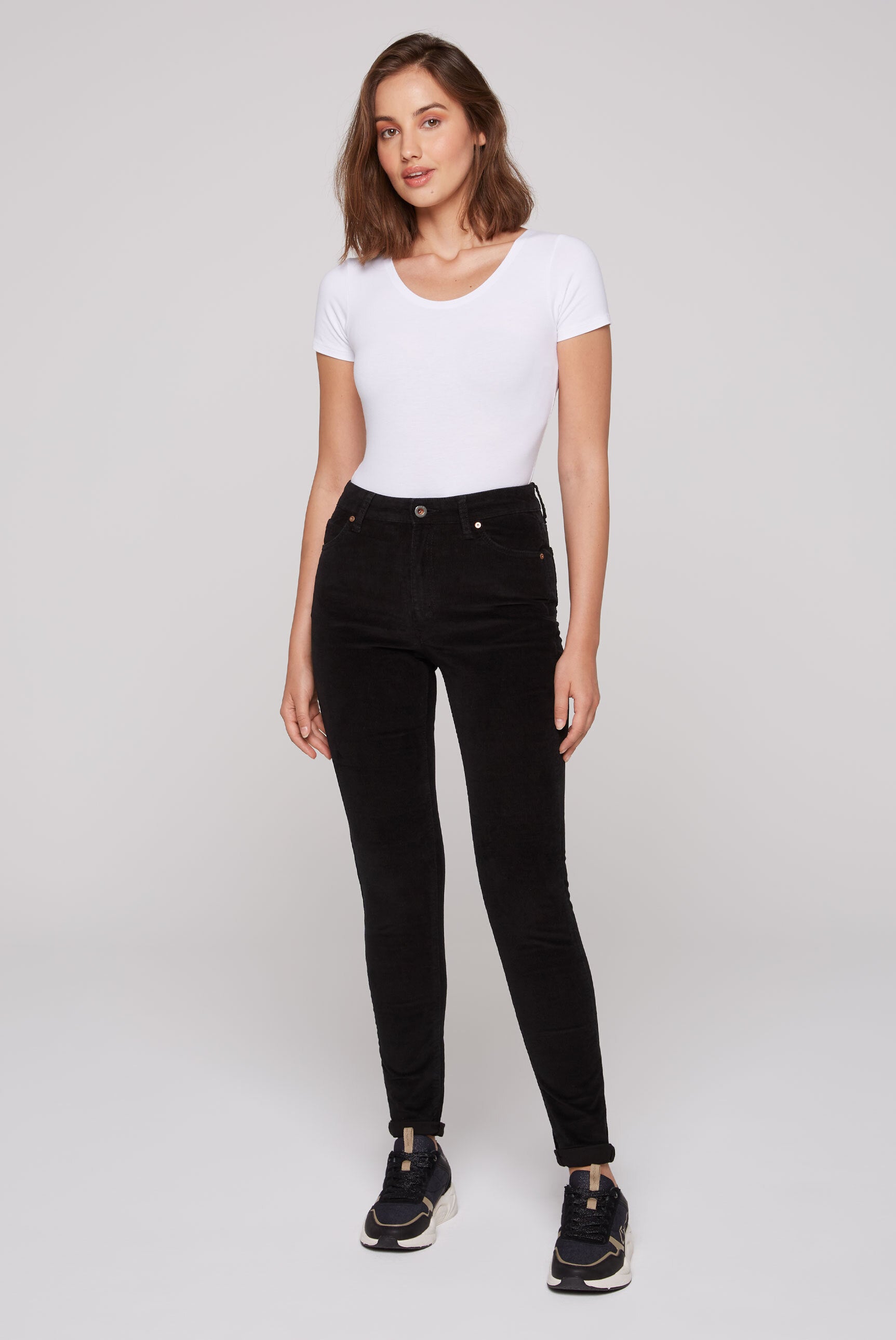 Spodnie sztruksowe AL:ICE Slim Fit