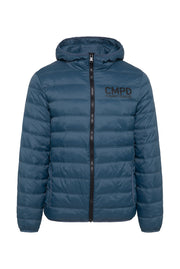 Lekka pikowana kurtka z kapturem