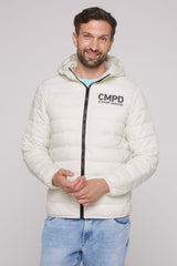 Lekka pikowana kurtka z kapturem