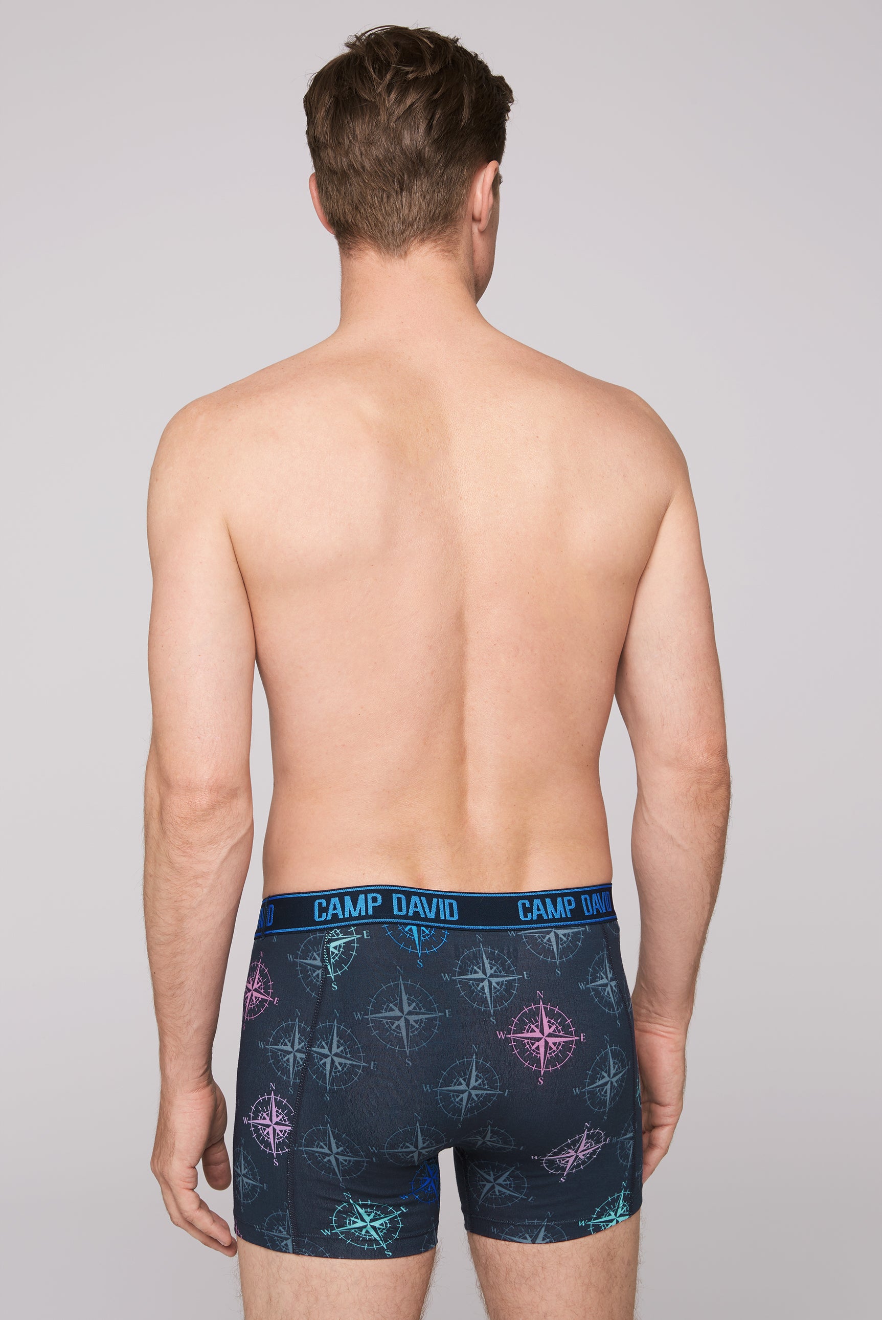 Boxershorts mit All Over Print, 2er-Pack blue navy / sun aqua