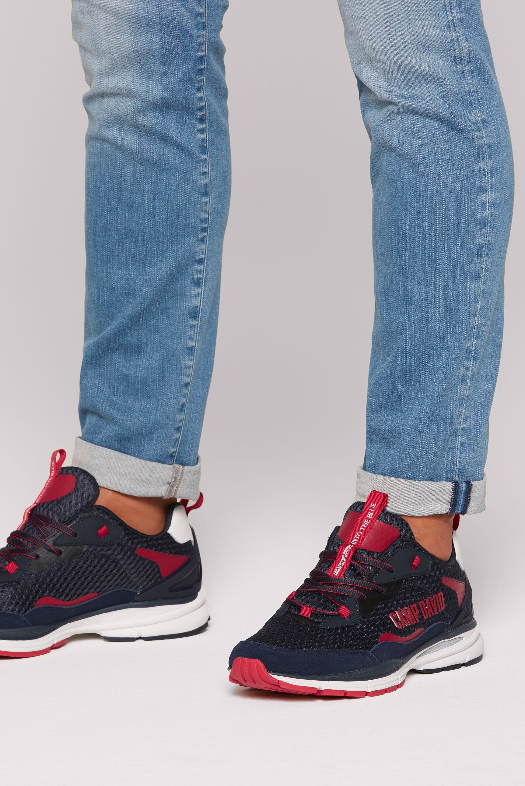 Buty do biegania z siateczkową strukturą i logo - 2