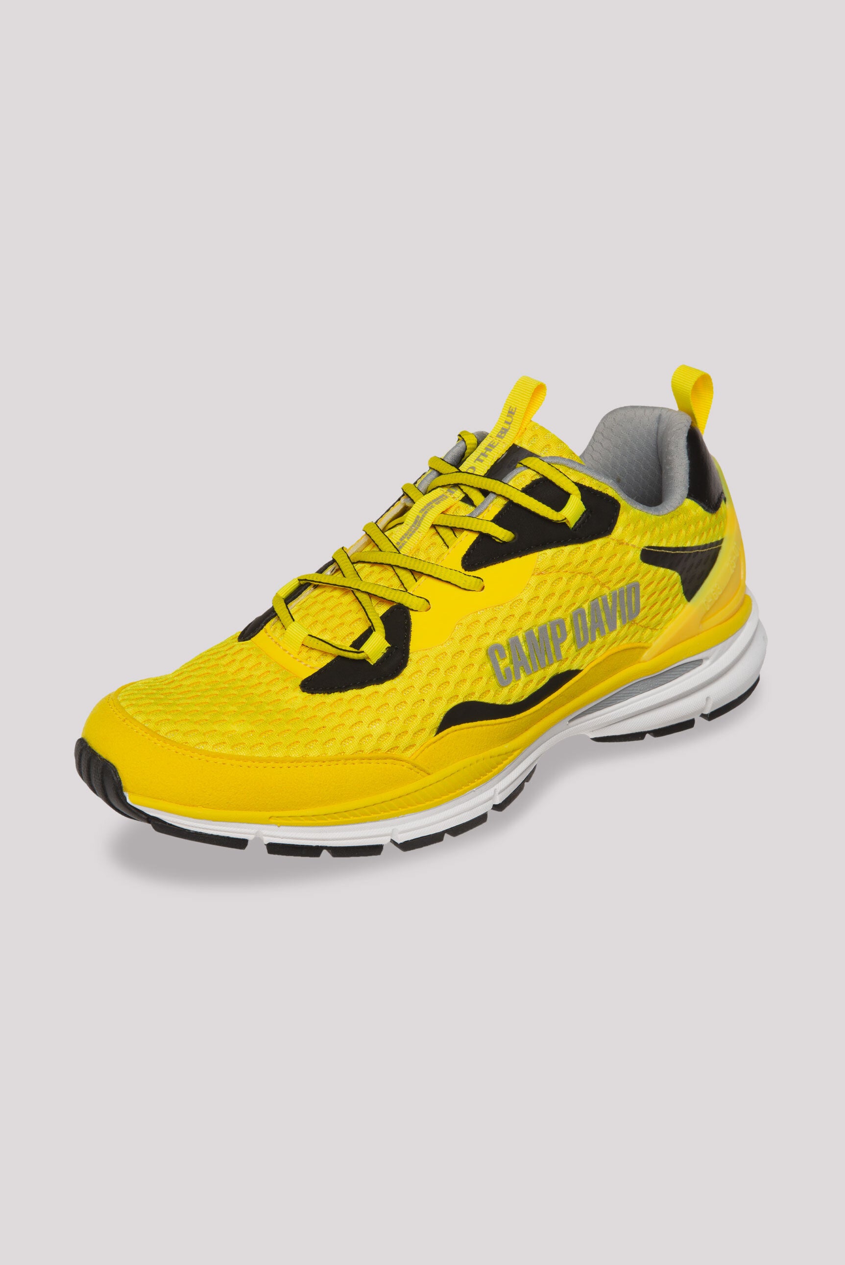 Buty do biegania z siateczkową strukturą i logo - 3