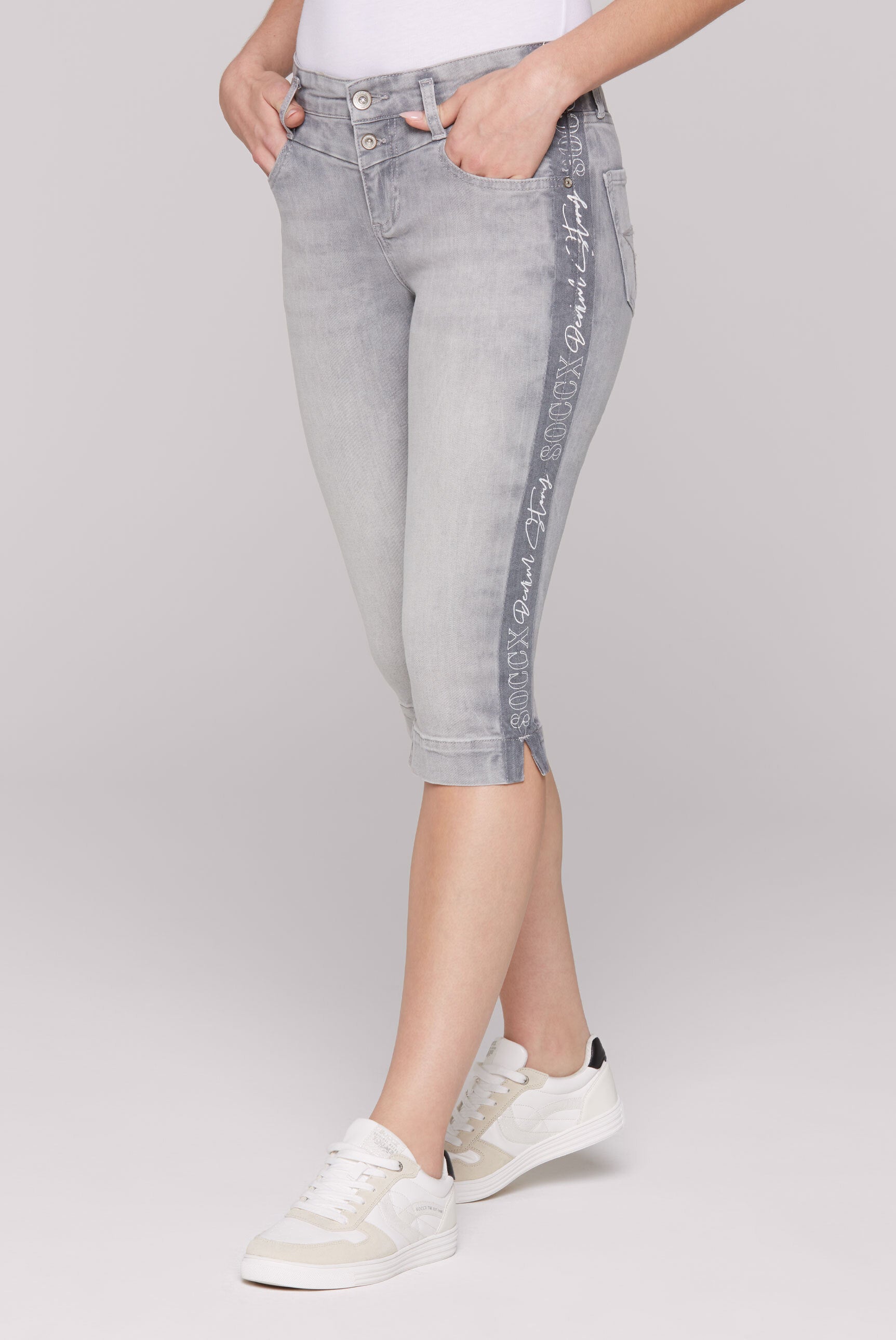 Capri Jeans KA:RA Regular Fit grey print - 2