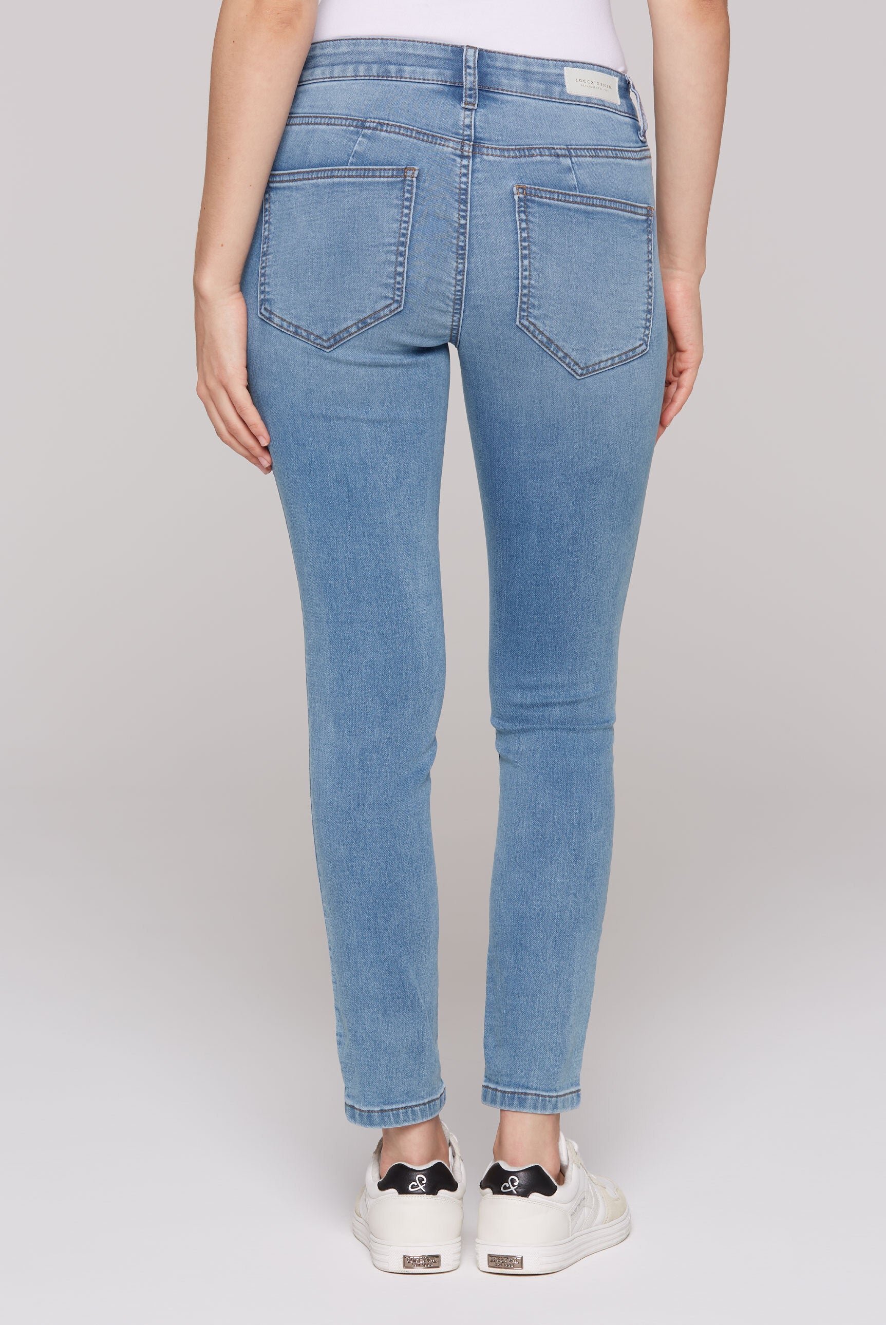 Jeans MI:RA Slim Fit blue printed jogg