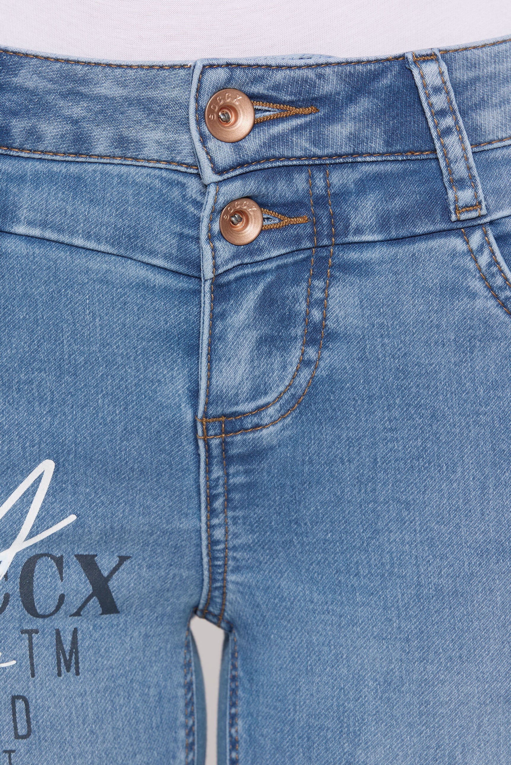 Jeans MI:RA Slim Fit blue printed jogg