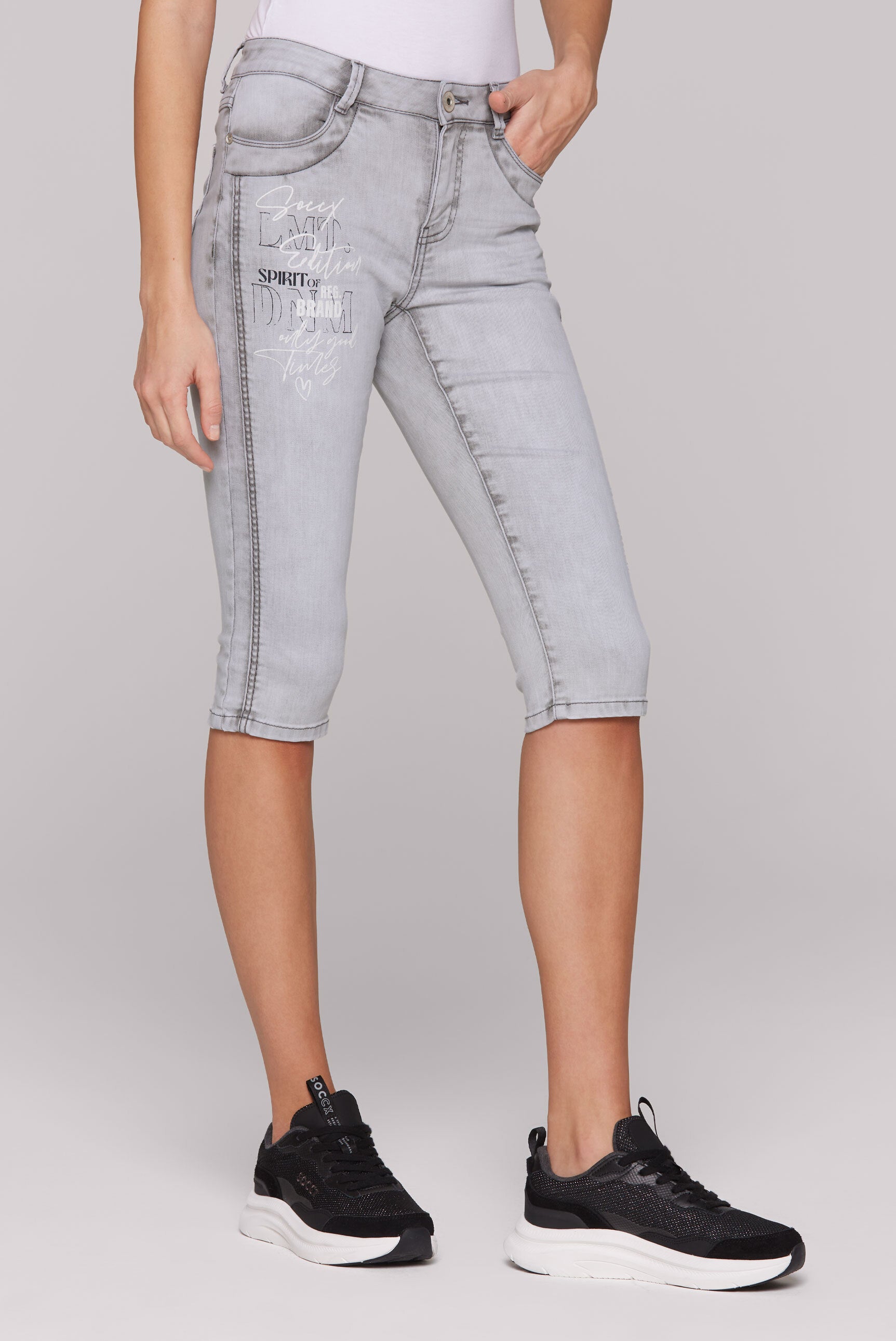 Capri Jeans CH:AR Comfort Fit light grey printed - 2