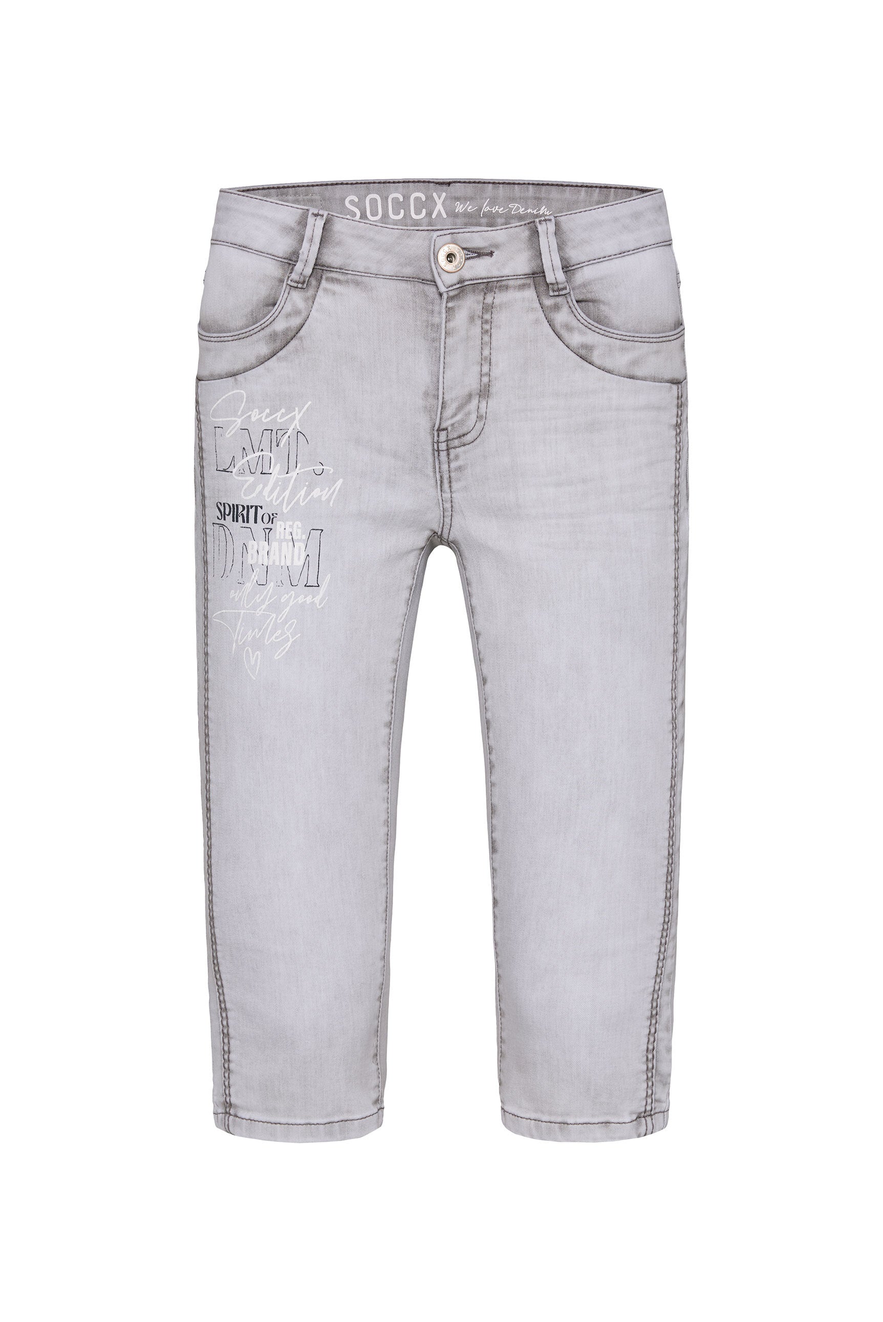 Capri Jeans CH:AR Comfort Fit light grey printed