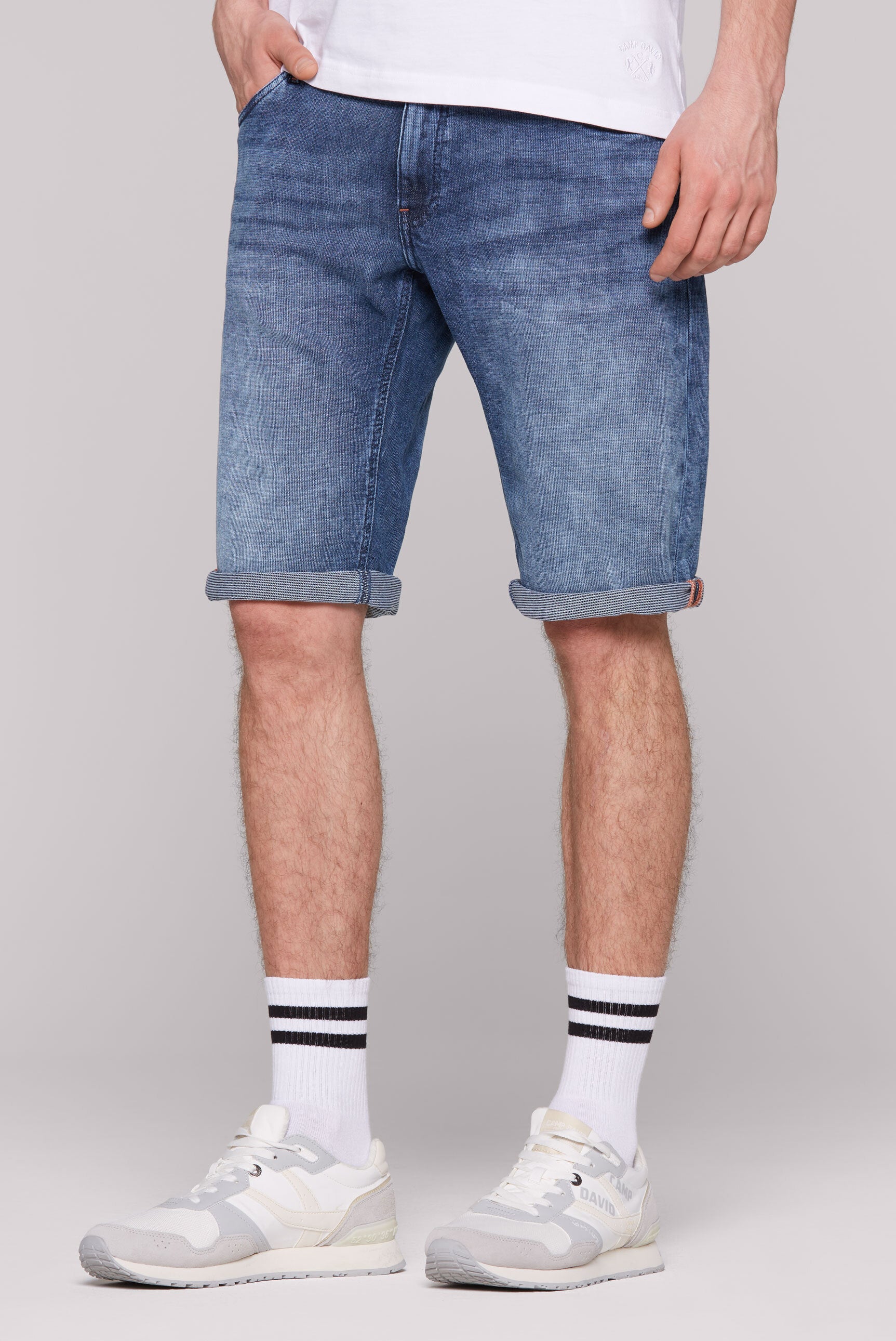 Jeans Shorts CO:NO Comfort Fit blue stripe - 2