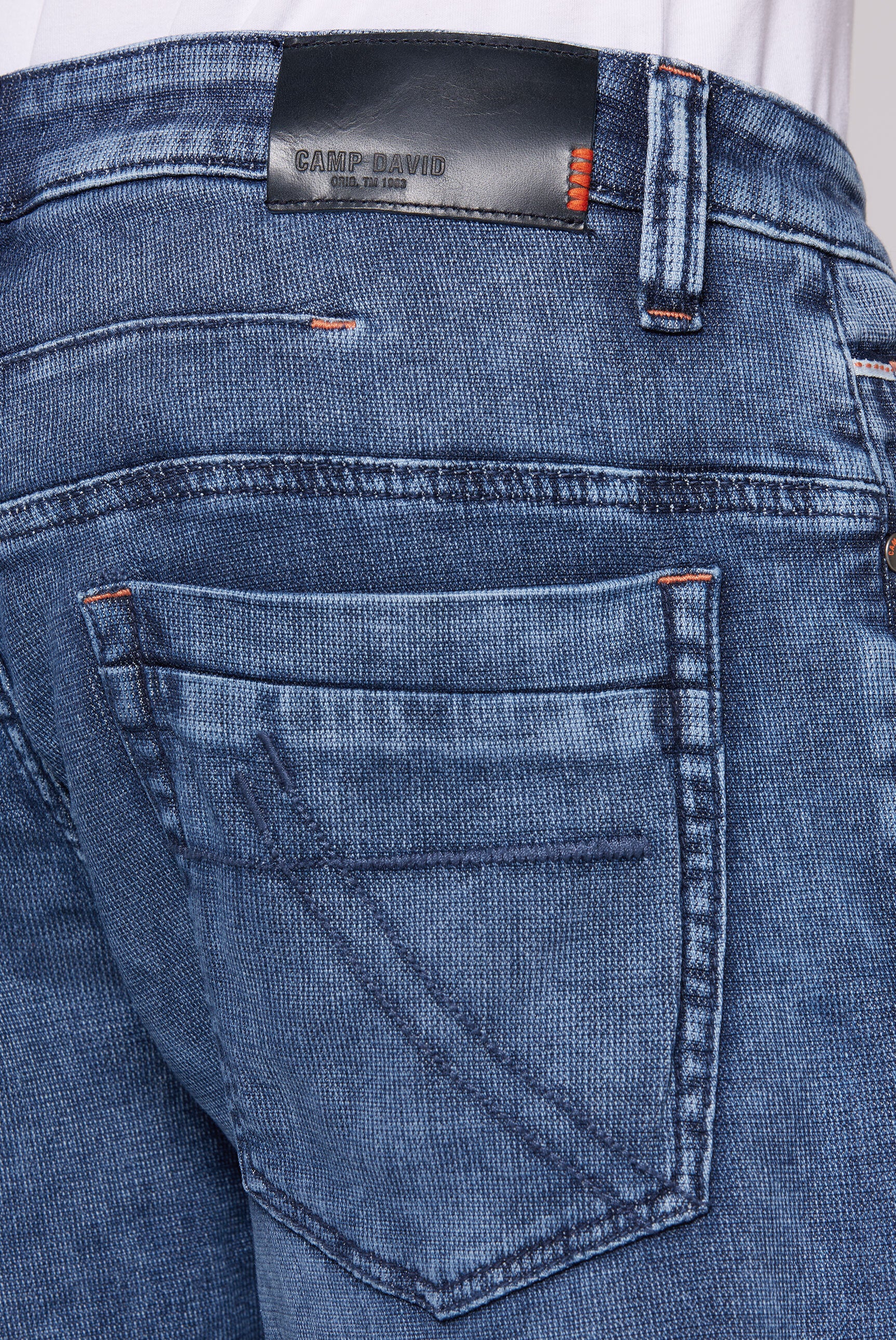 Jeans Shorts CO:NO Comfort Fit blue stripe