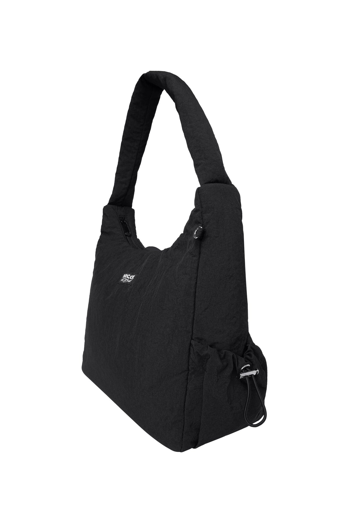 Leichte, wattierte  Schultertasche black