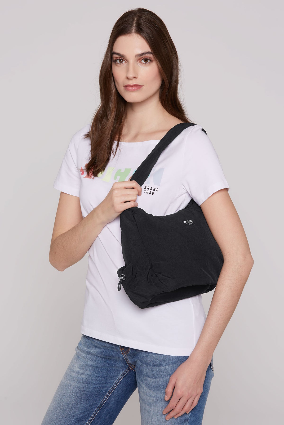Leichte, wattierte  Schultertasche black - 2