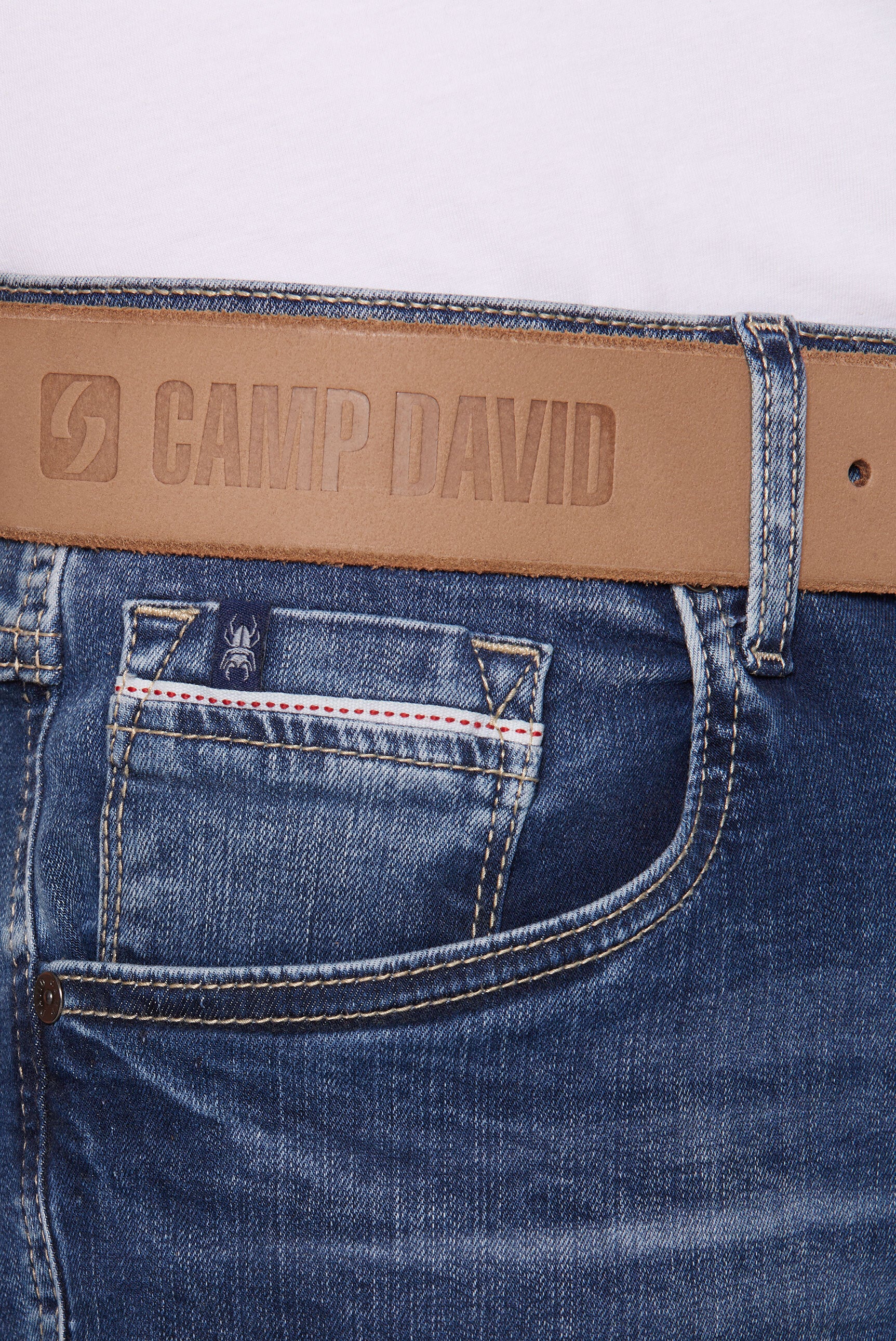 Pasek ze skóry z tłoczeniami logo - 3