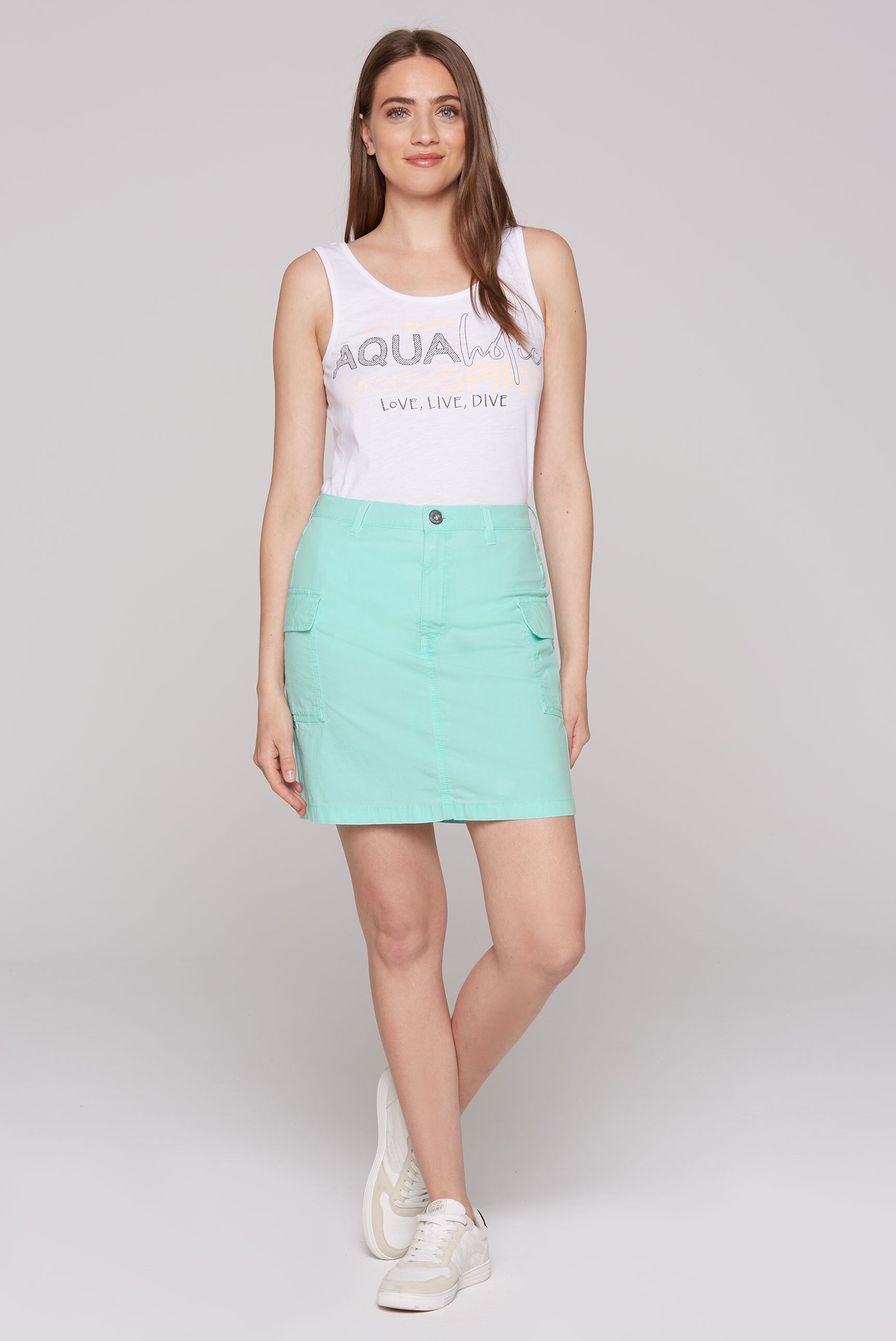 Basic Cargo Rock mit Klappentaschen aqua splash