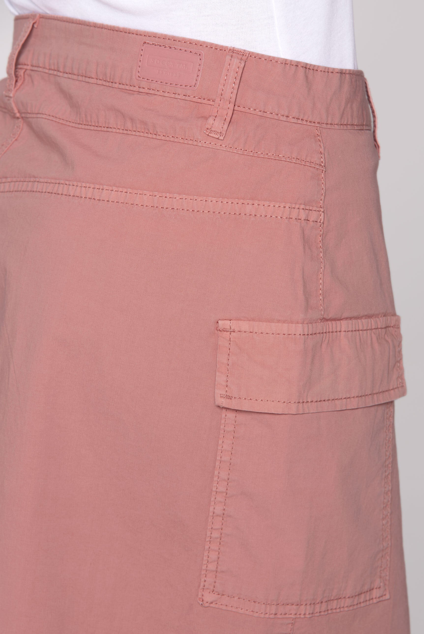 Basic Cargo Rock mit Klappentaschen beachy red - 7