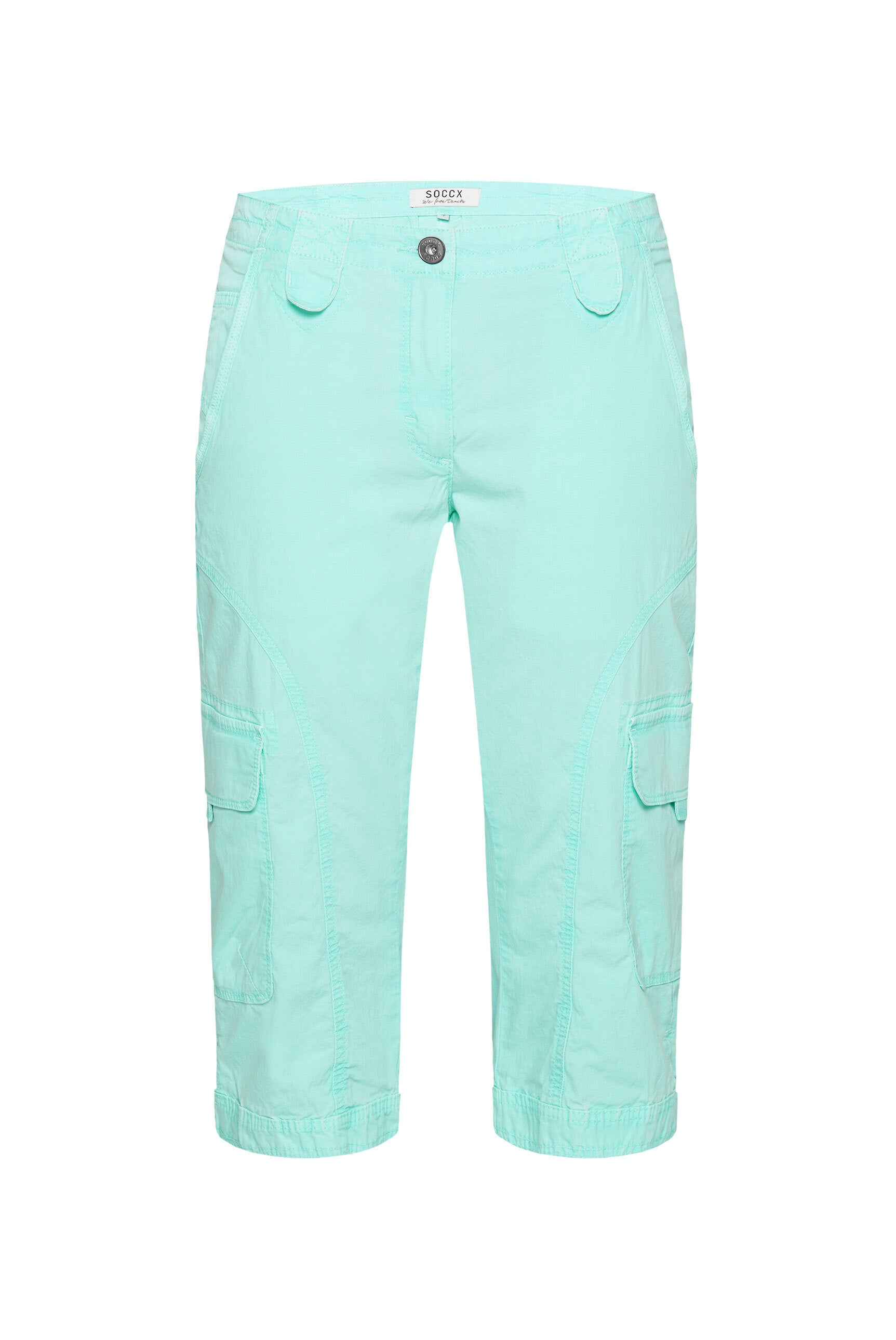 Basic Skater-Shorts mit Beintaschen aqua splash