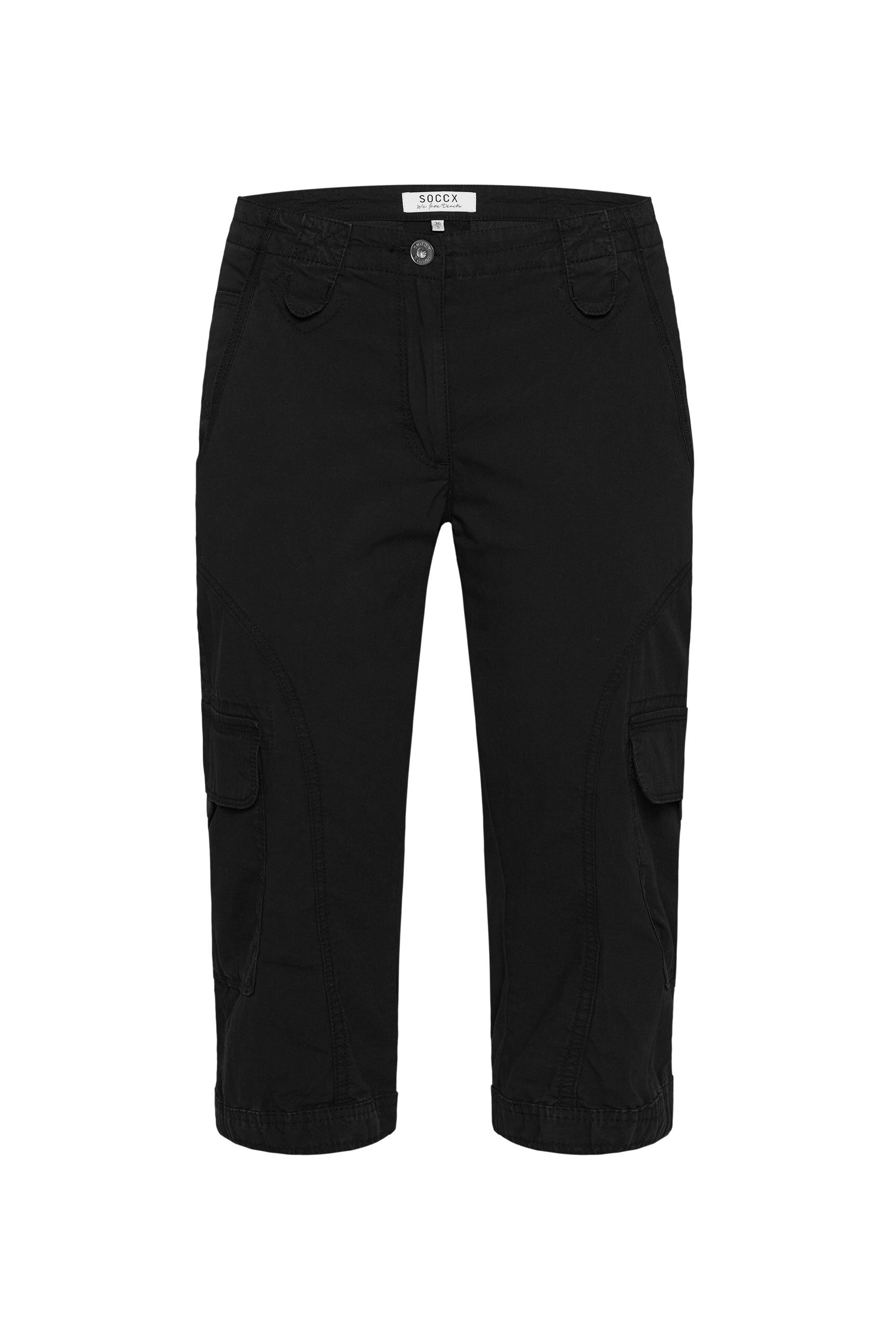 Basic Skater-Shorts mit Beintaschen black - 1