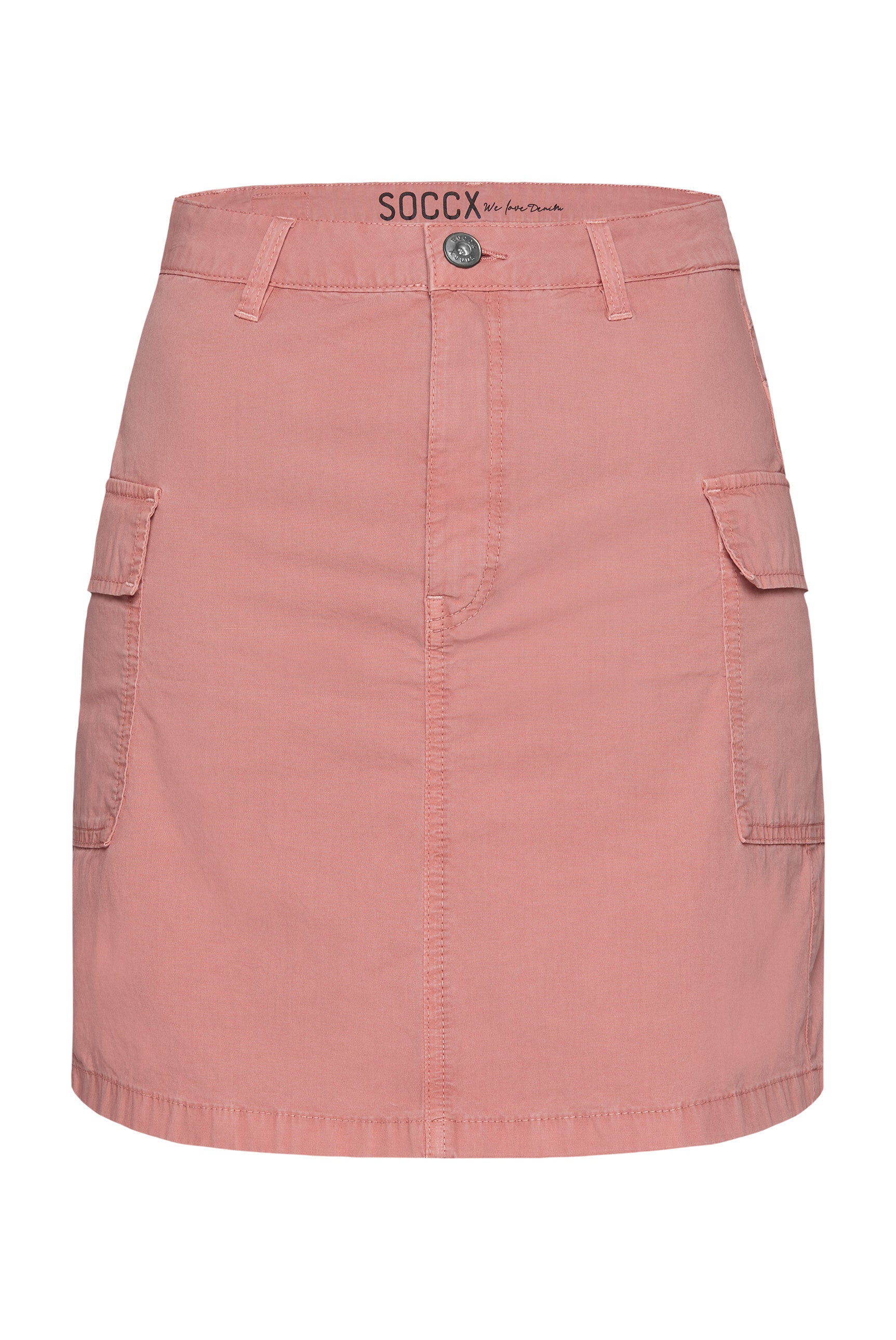 Basic Cargo Rock mit Klappentaschen beachy red - 1
