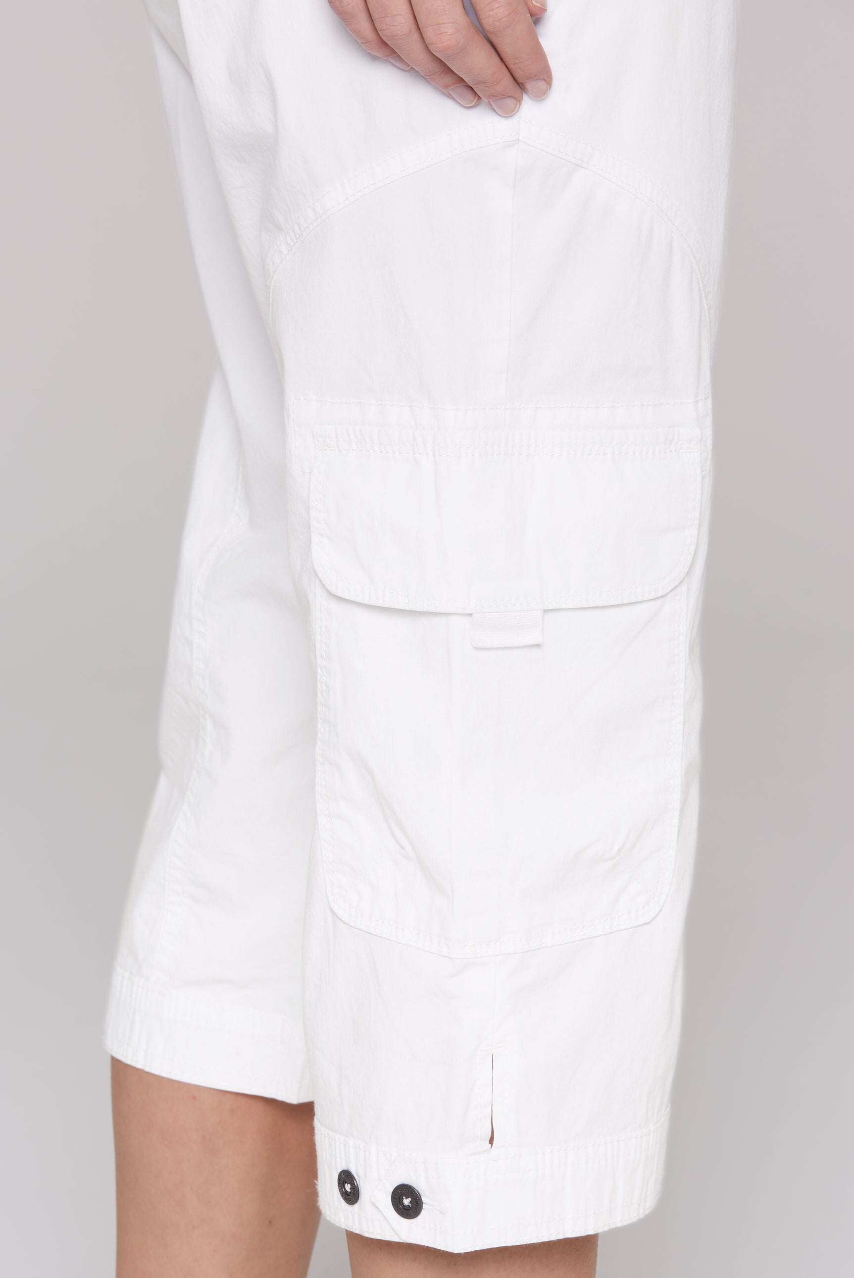 Basic Skater-Shorts mit Beintaschen opticwhite