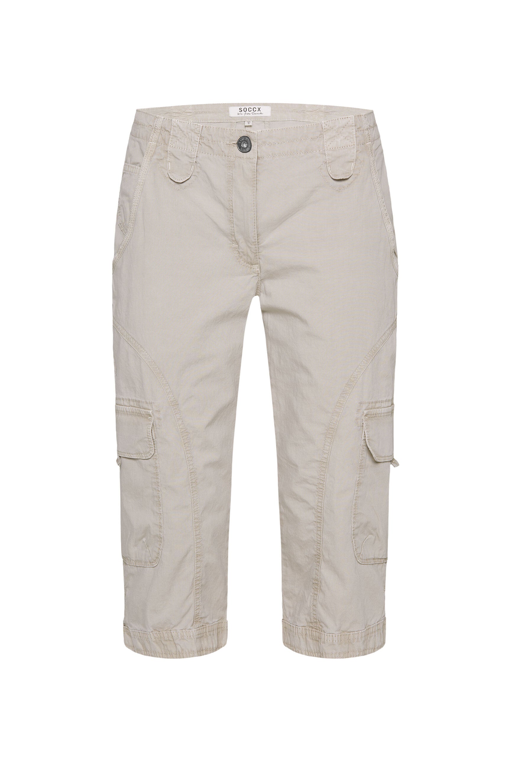 Basic Skater-Shorts mit Beintaschen pale sand