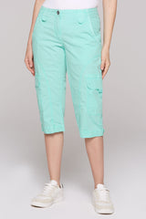 Basic Skater-Shorts mit Beintaschen aqua splash