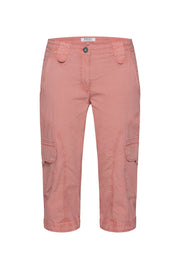Basic Skater-Shorts mit Beintaschen beachy red