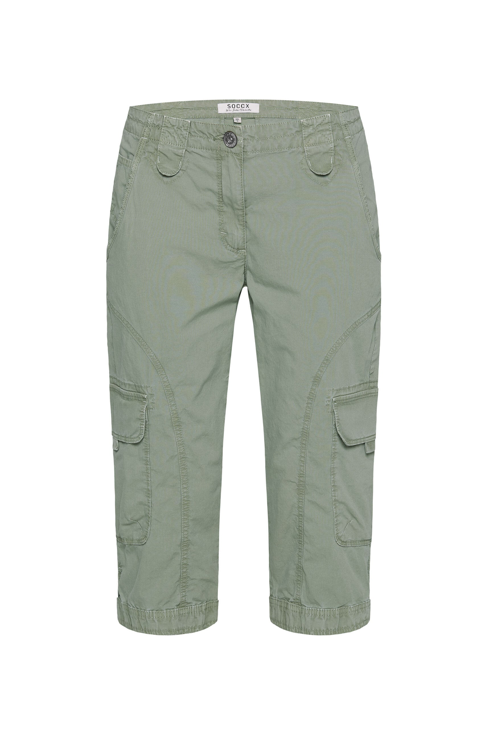 Basic Skater-Shorts mit Beintaschen faded olive