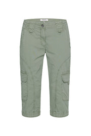 Basic Skater-Shorts mit Beintaschen faded olive