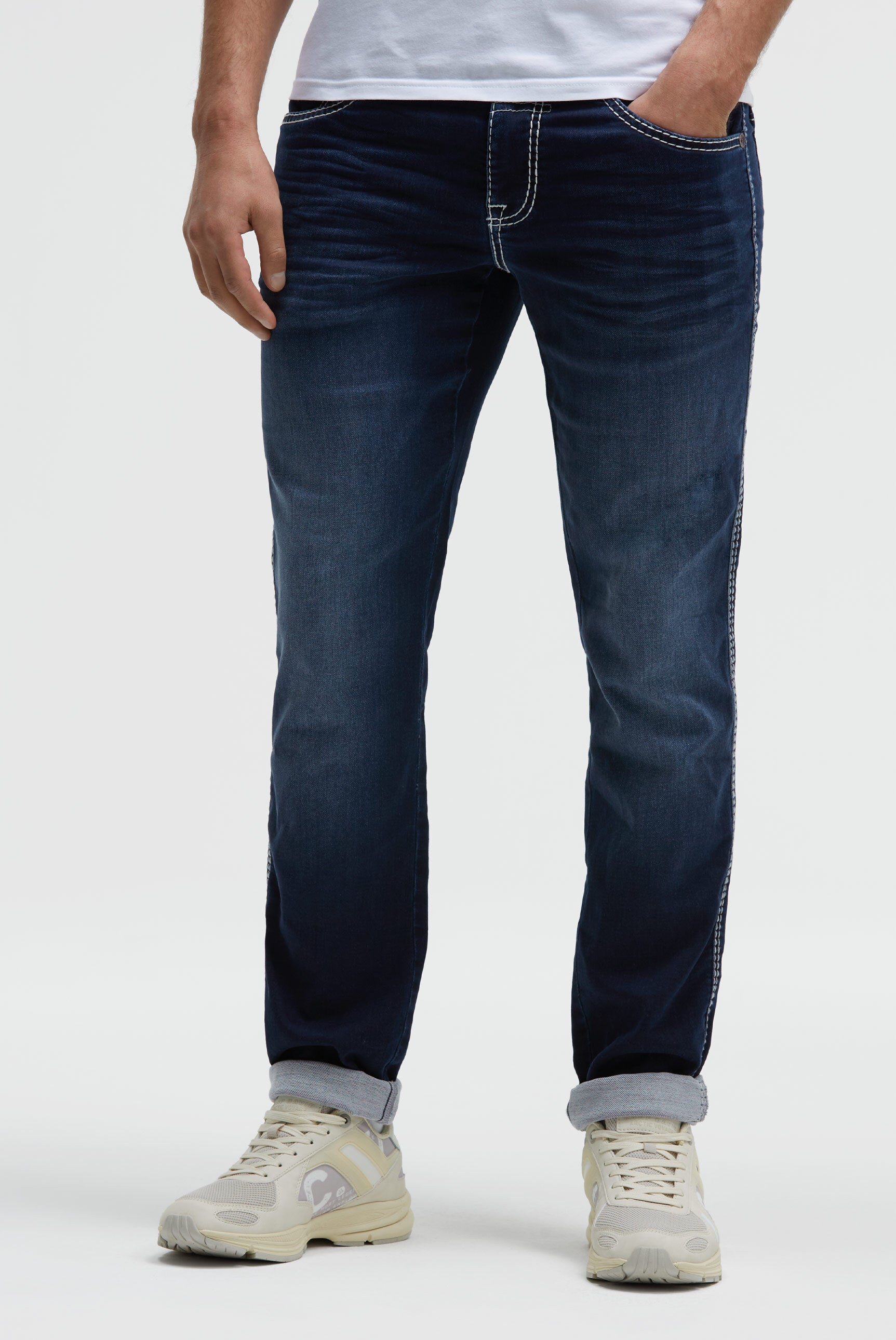 Jeans DA:VD Regular Fit dark blue jogg - 2