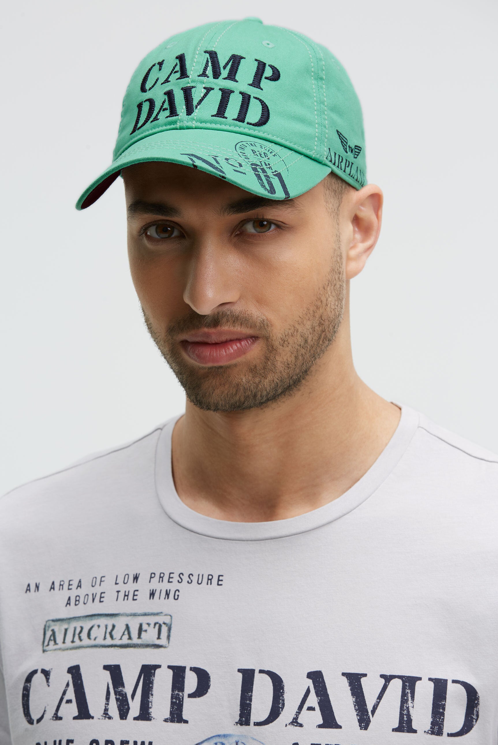Base Cap Stone Washed mit Logo-Stickerei und Prints - 2