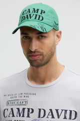Base Cap Stone Washed mit Logo-Stickerei und Prints