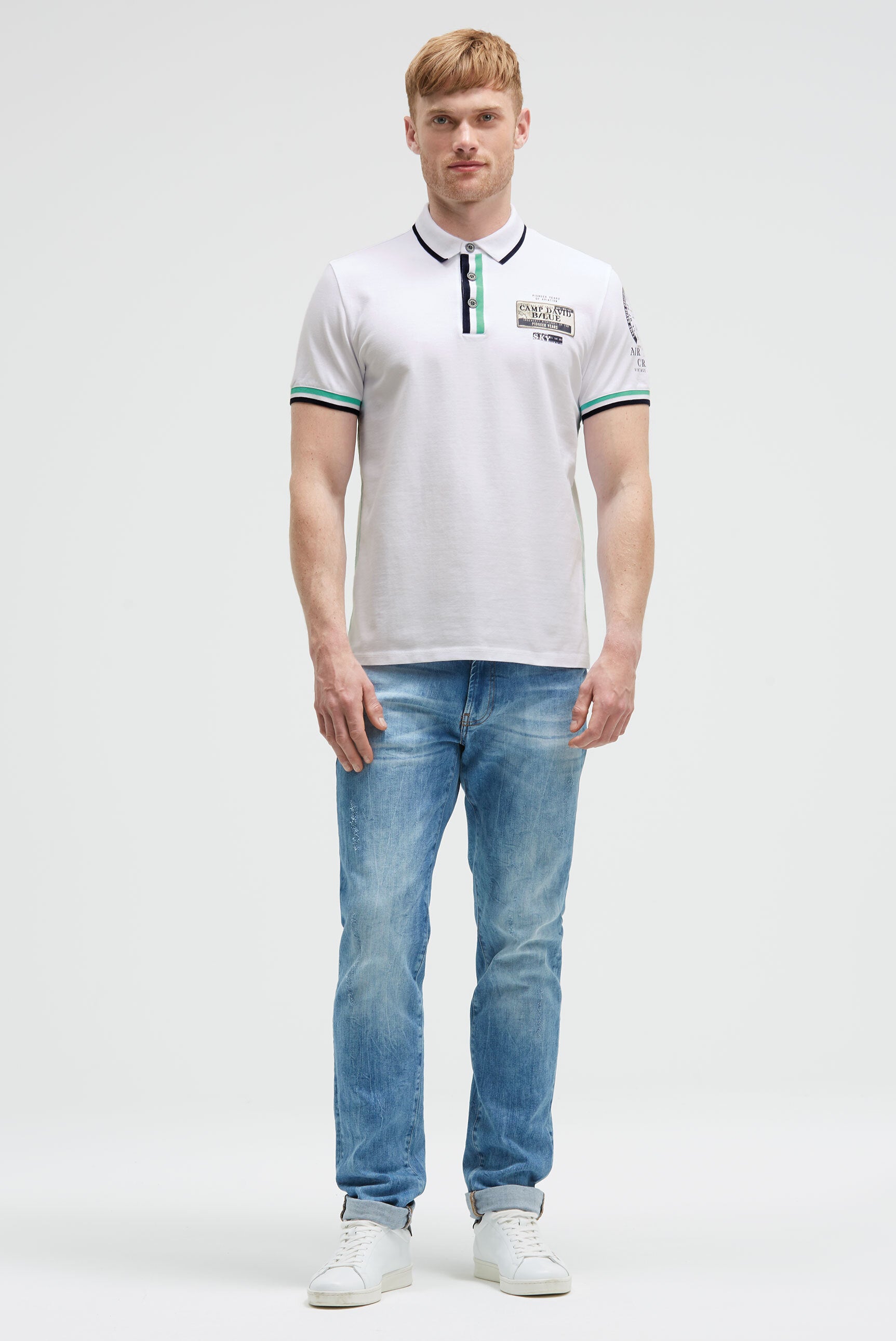 Pikee-Polo z nadrukami i naszywkami - 3