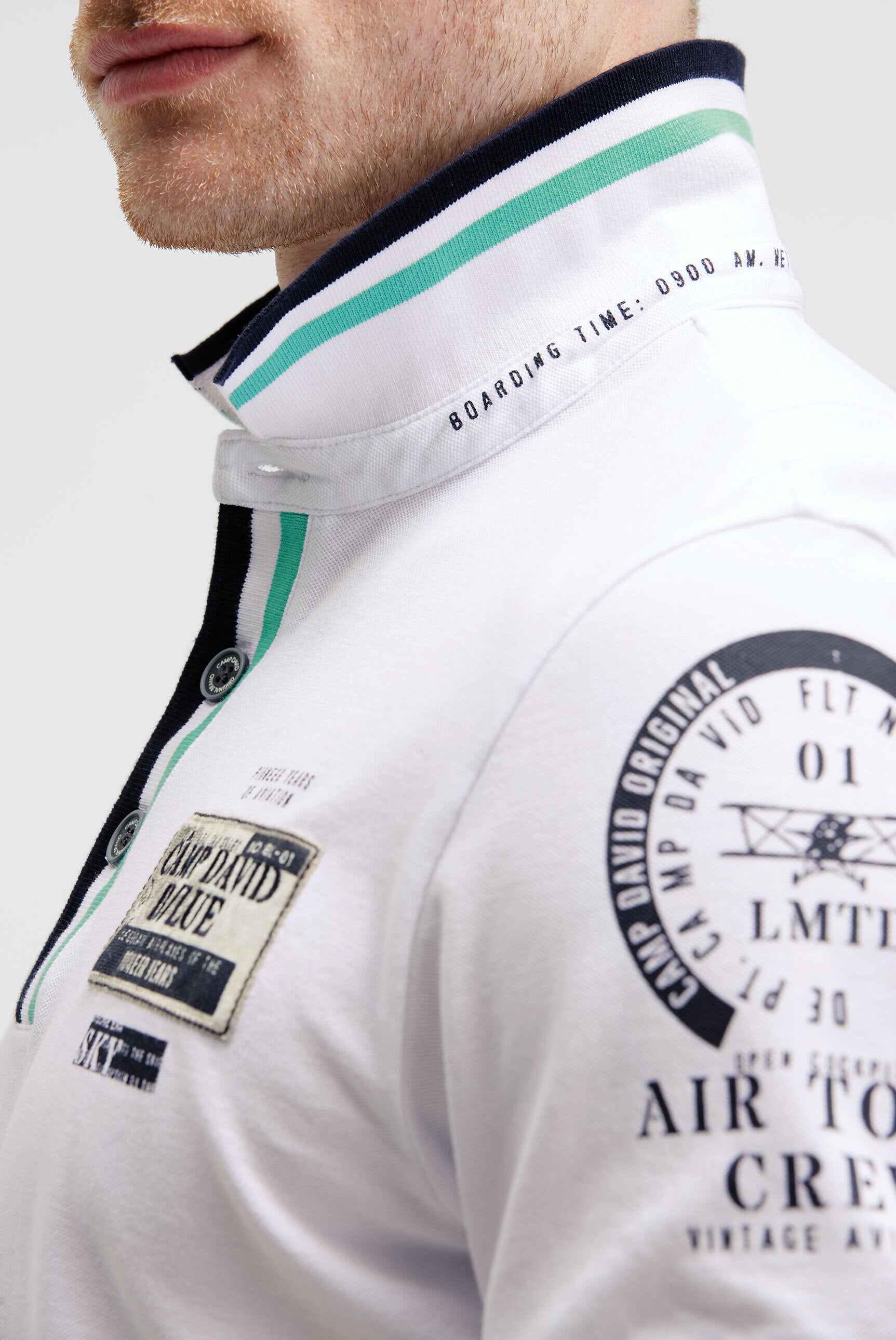 Pikee-Polo z nadrukami i naszywkami - 7