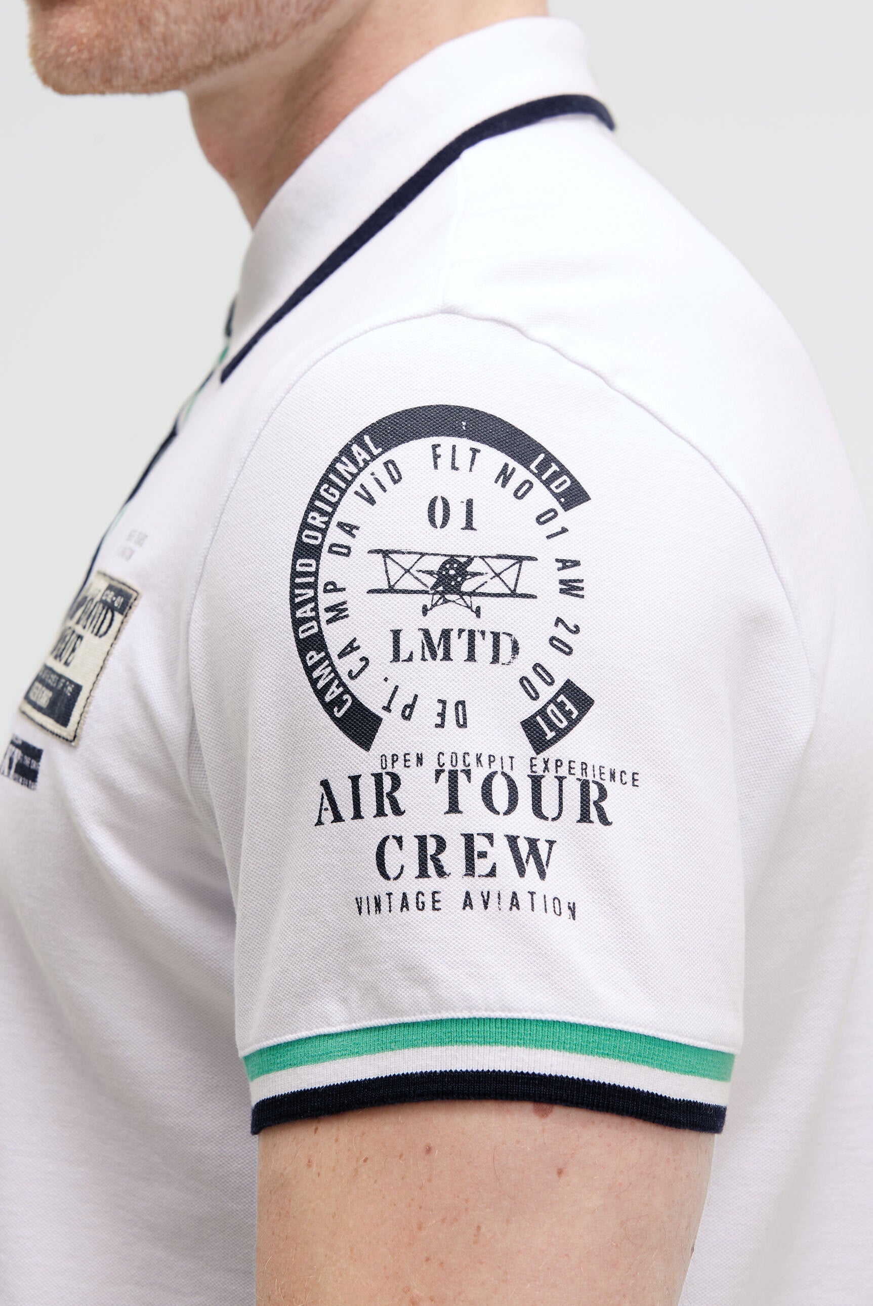 Pikee-Polo z nadrukami i naszywkami - 6