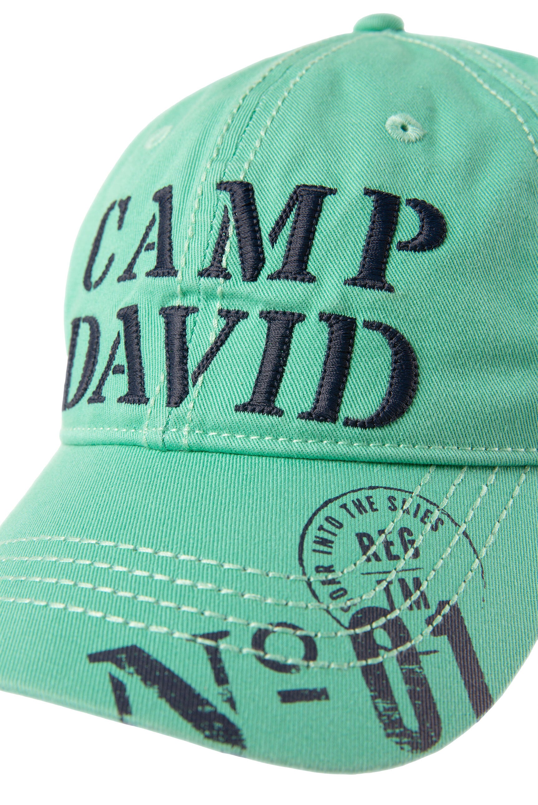 Base Cap Stone Washed mit Logo-Stickerei und Prints - 4