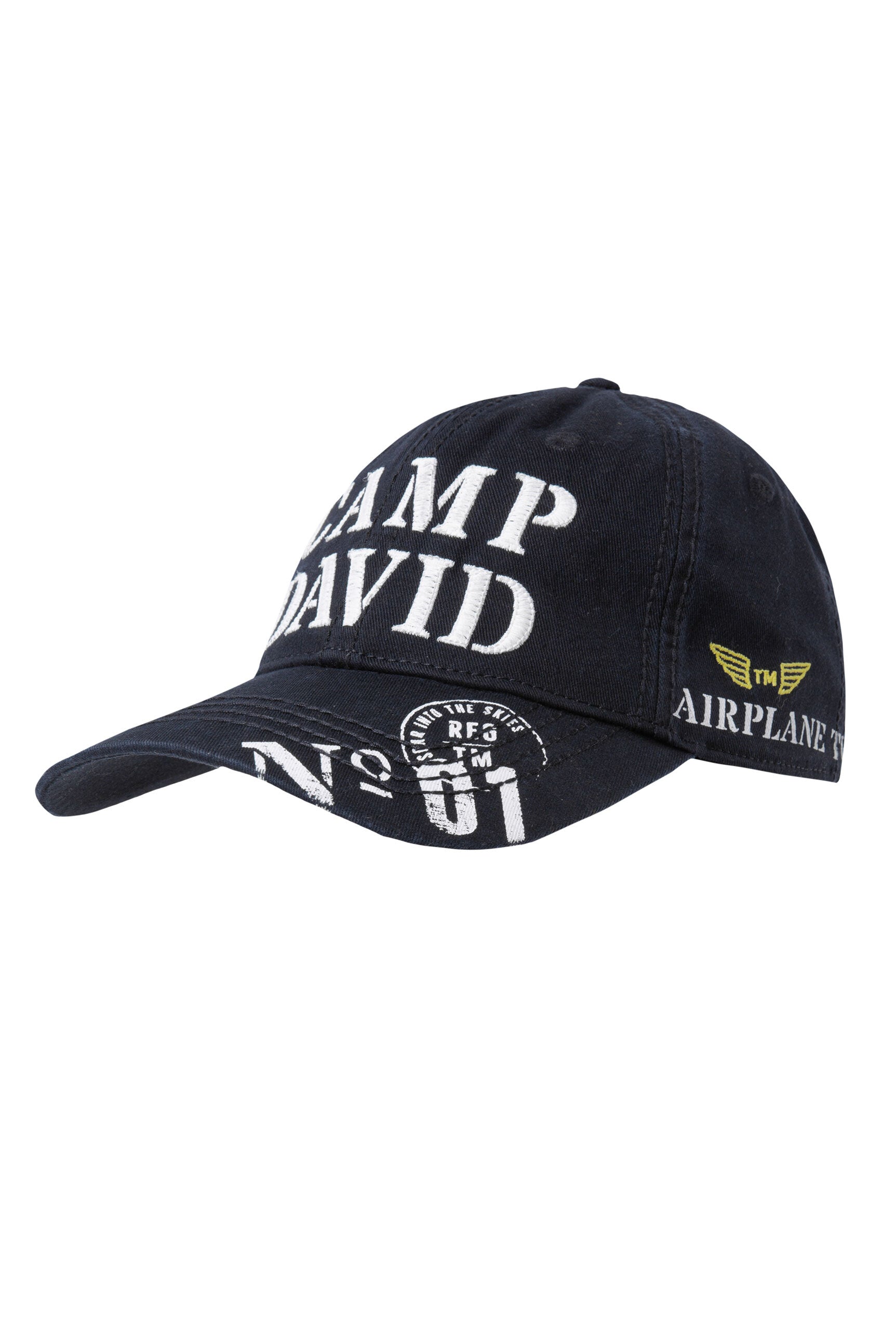 Base Cap Stone Washed mit Logo-Stickerei und Prints - 1