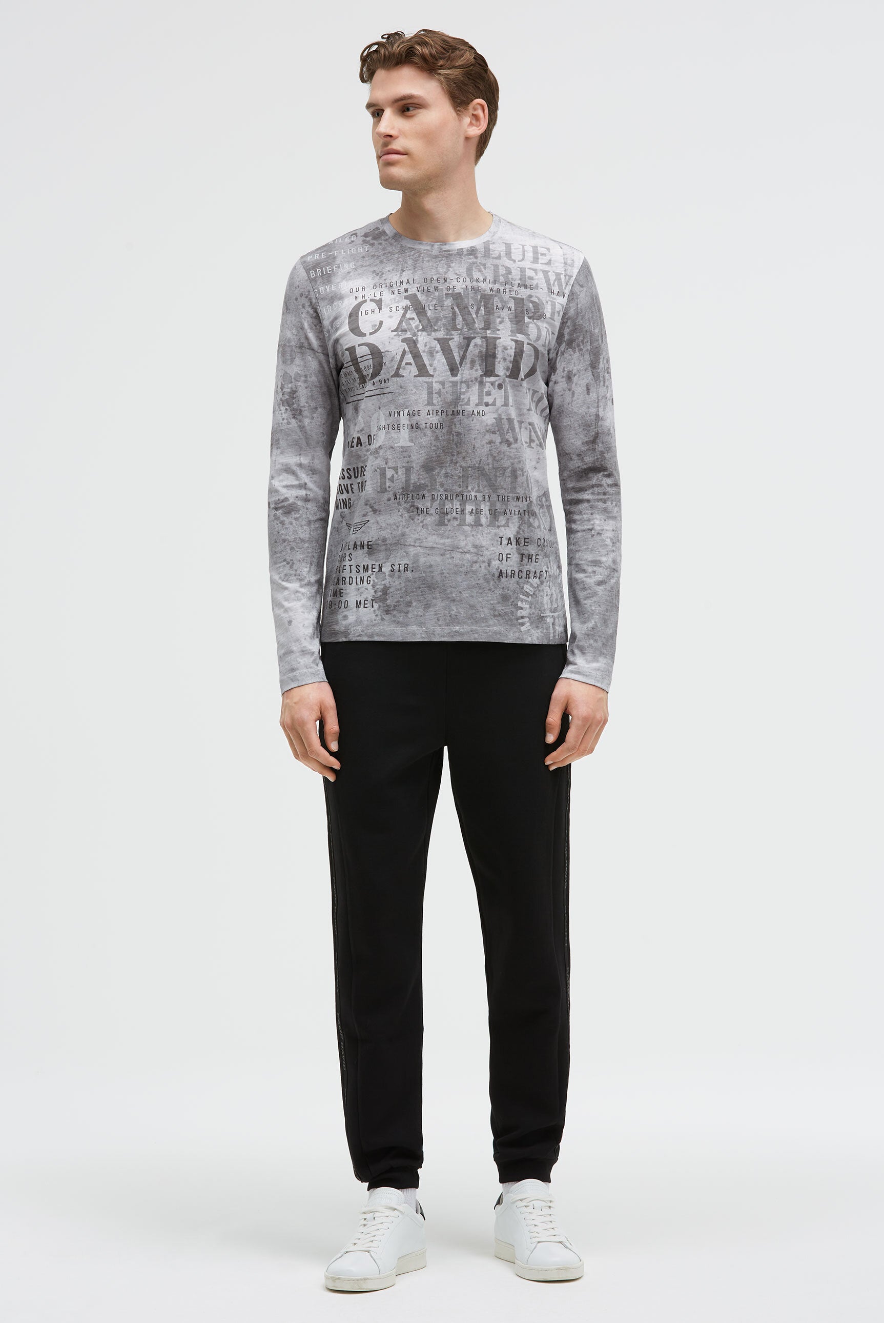 Longsleeve z nadrukiem all over - 3