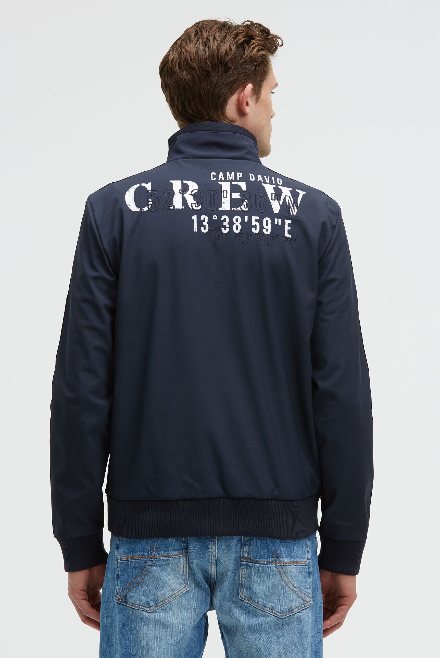 Softshellowa bluza bomberka z taśmami i grafikami - 2