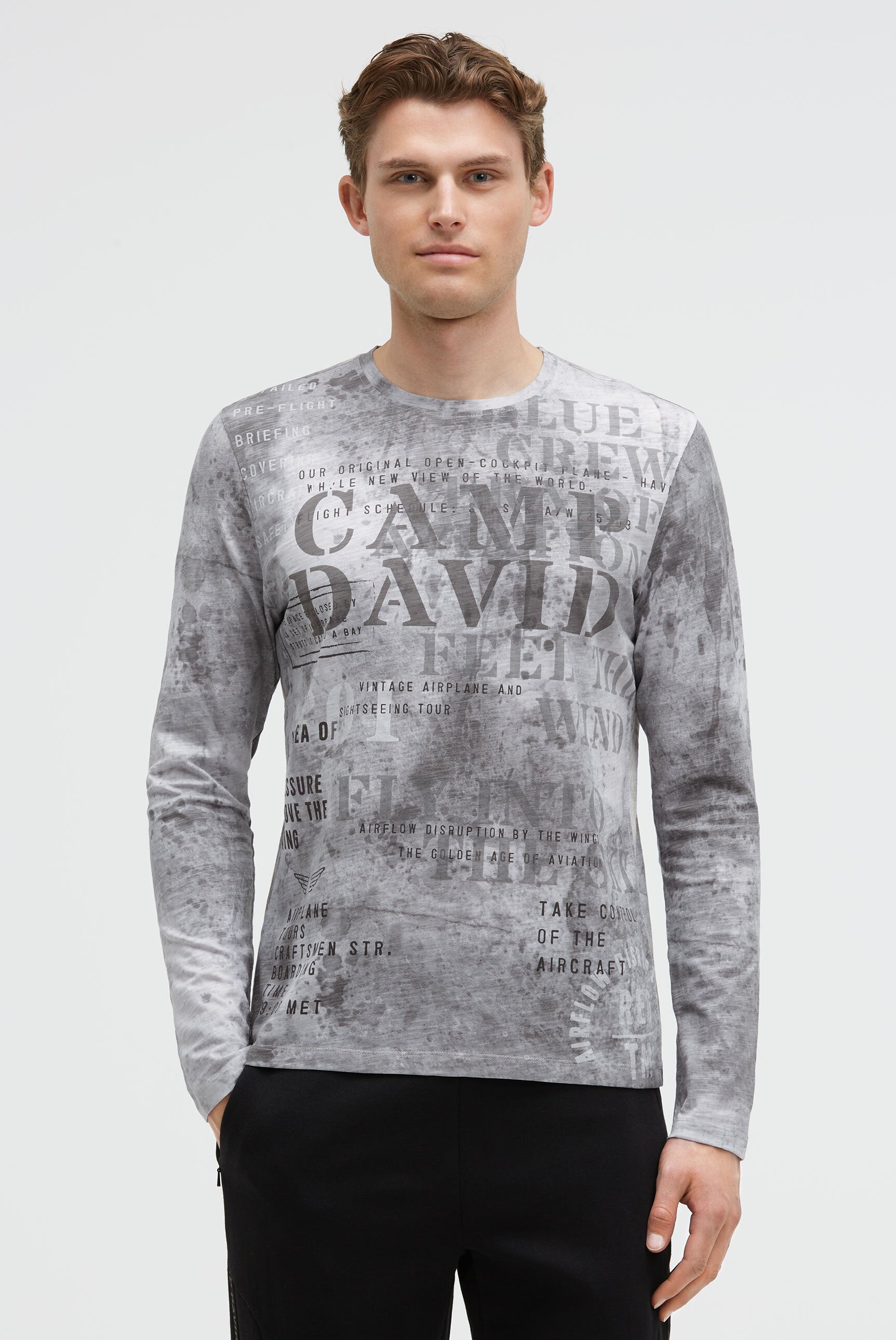 Longsleeve z nadrukiem all over