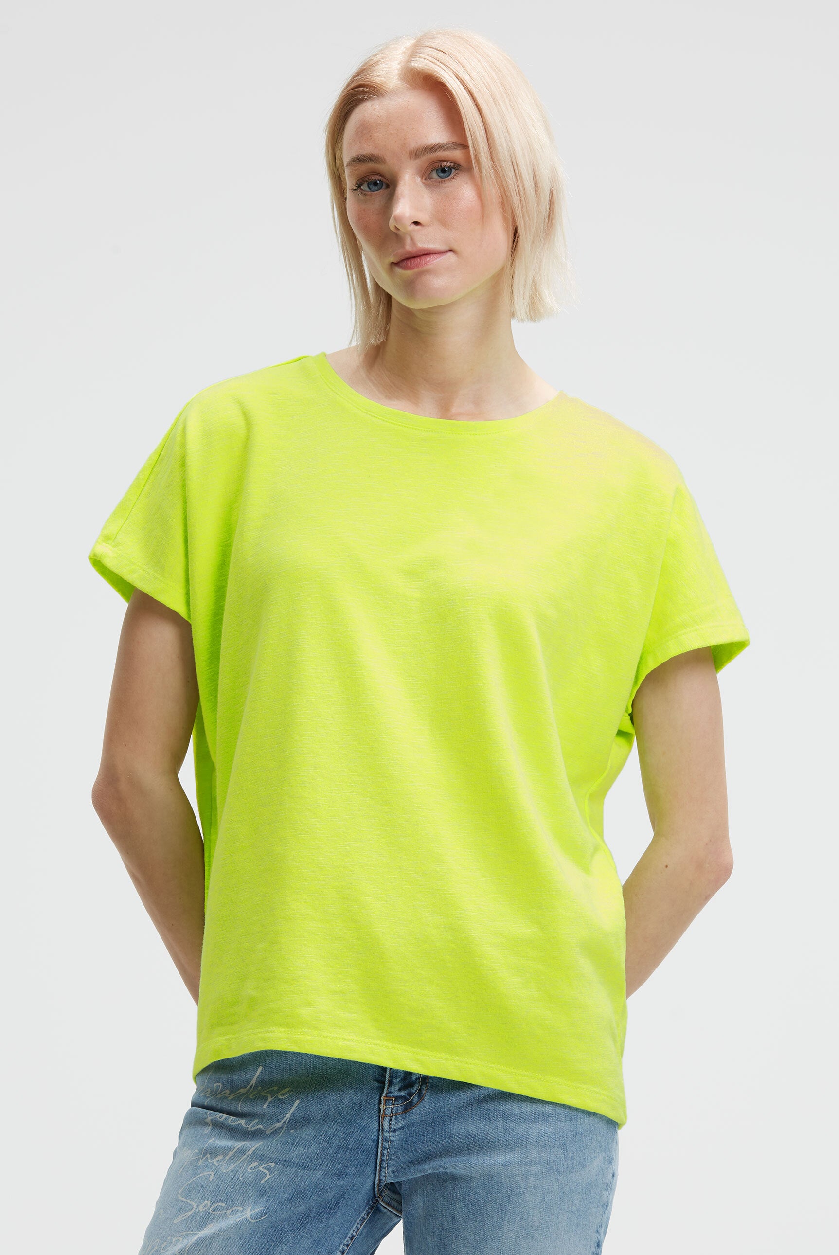 Bluzka bez rękawów oversize z nadrukiem z logo - 3