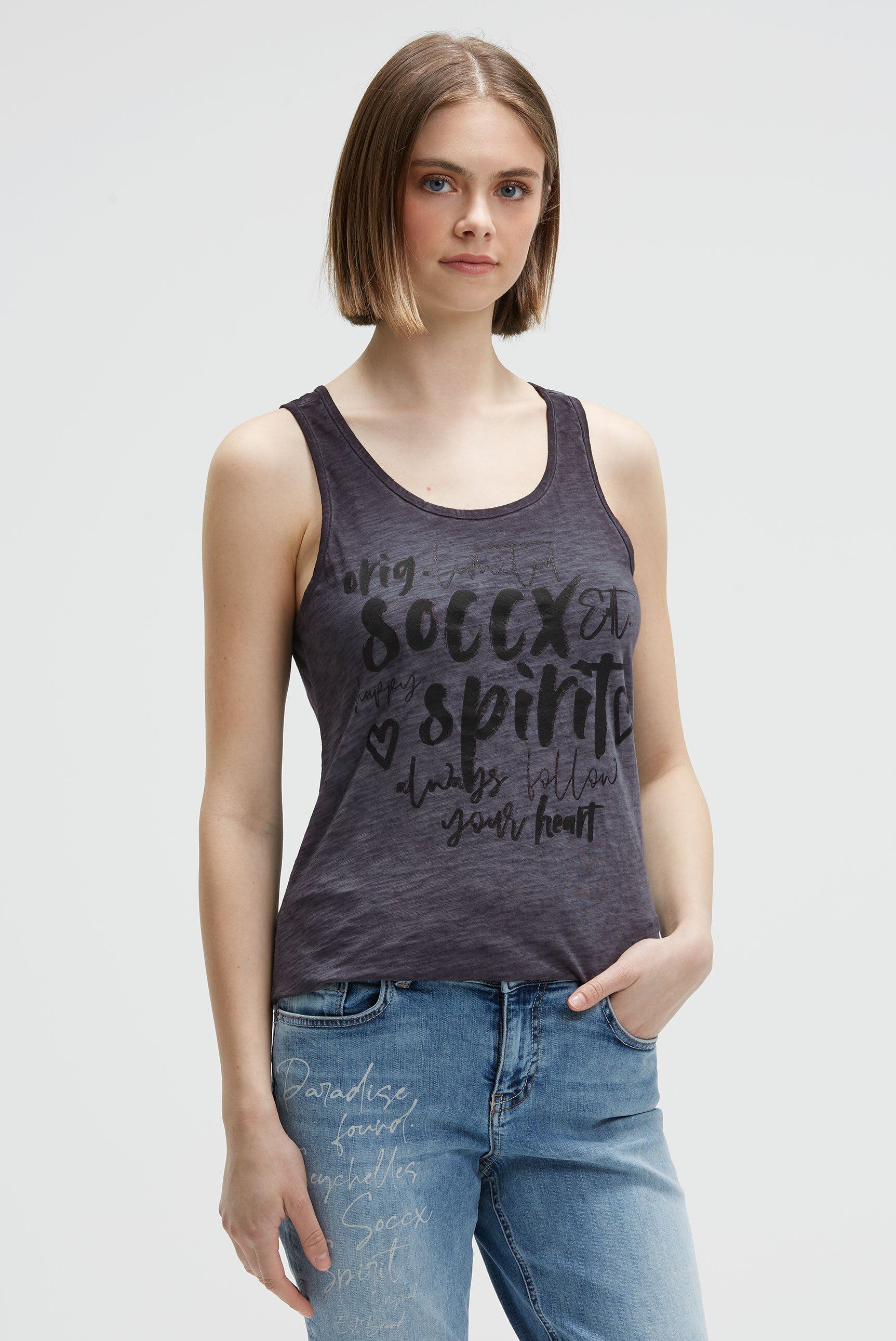 Top z brokatownym nadrukiem - 2