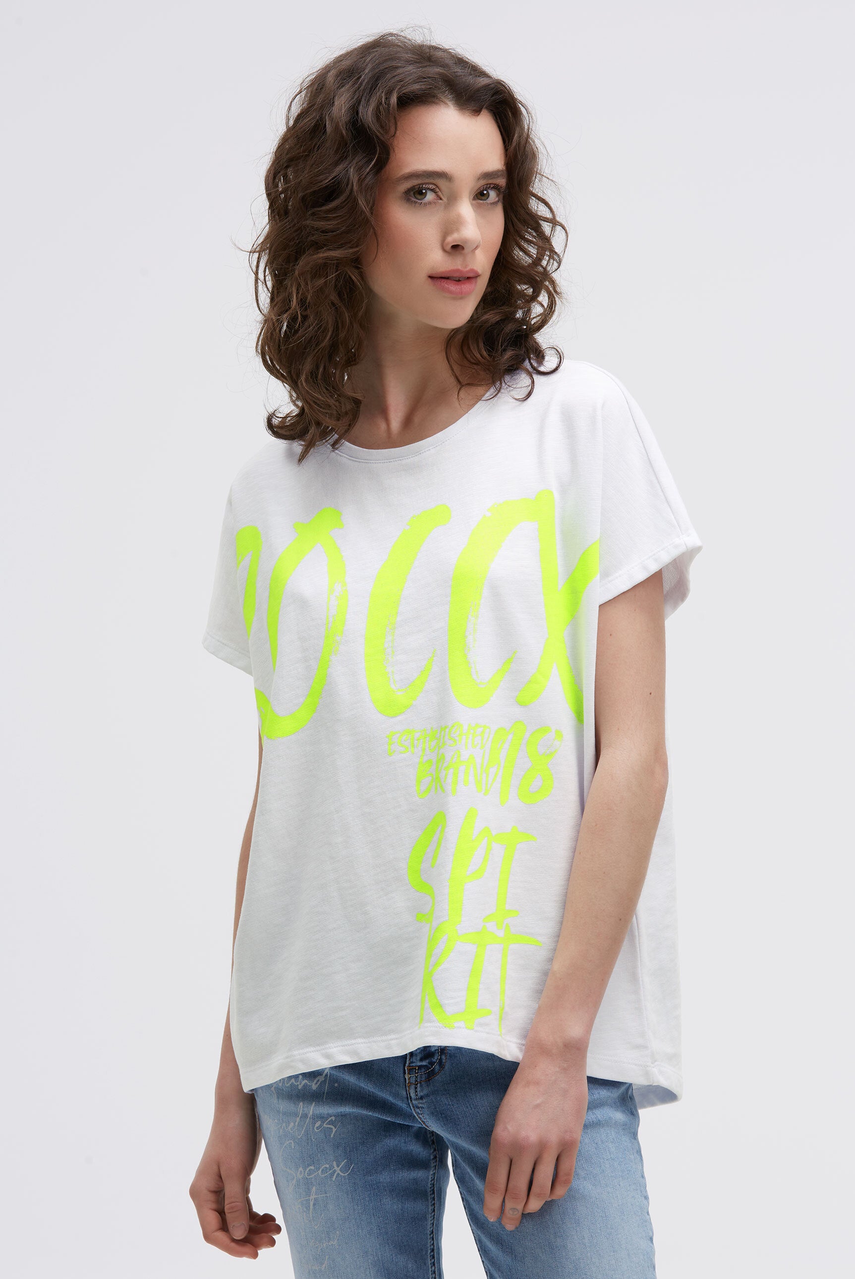 Bluzka bez rękawów oversize z nadrukiem z logo