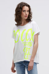 Bluzka bez rękawów oversize z nadrukiem z logo