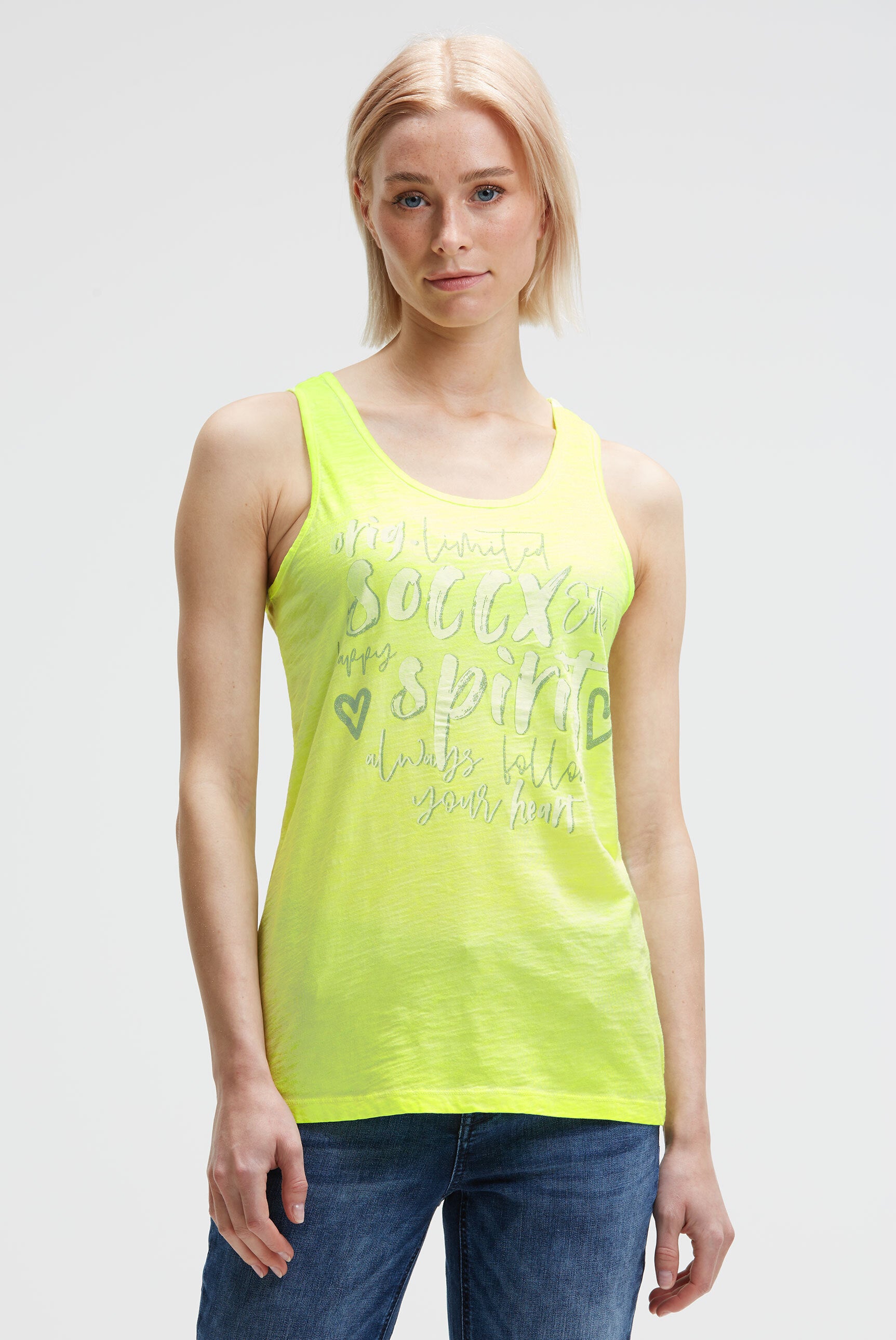 Top z brokatownym nadrukiem